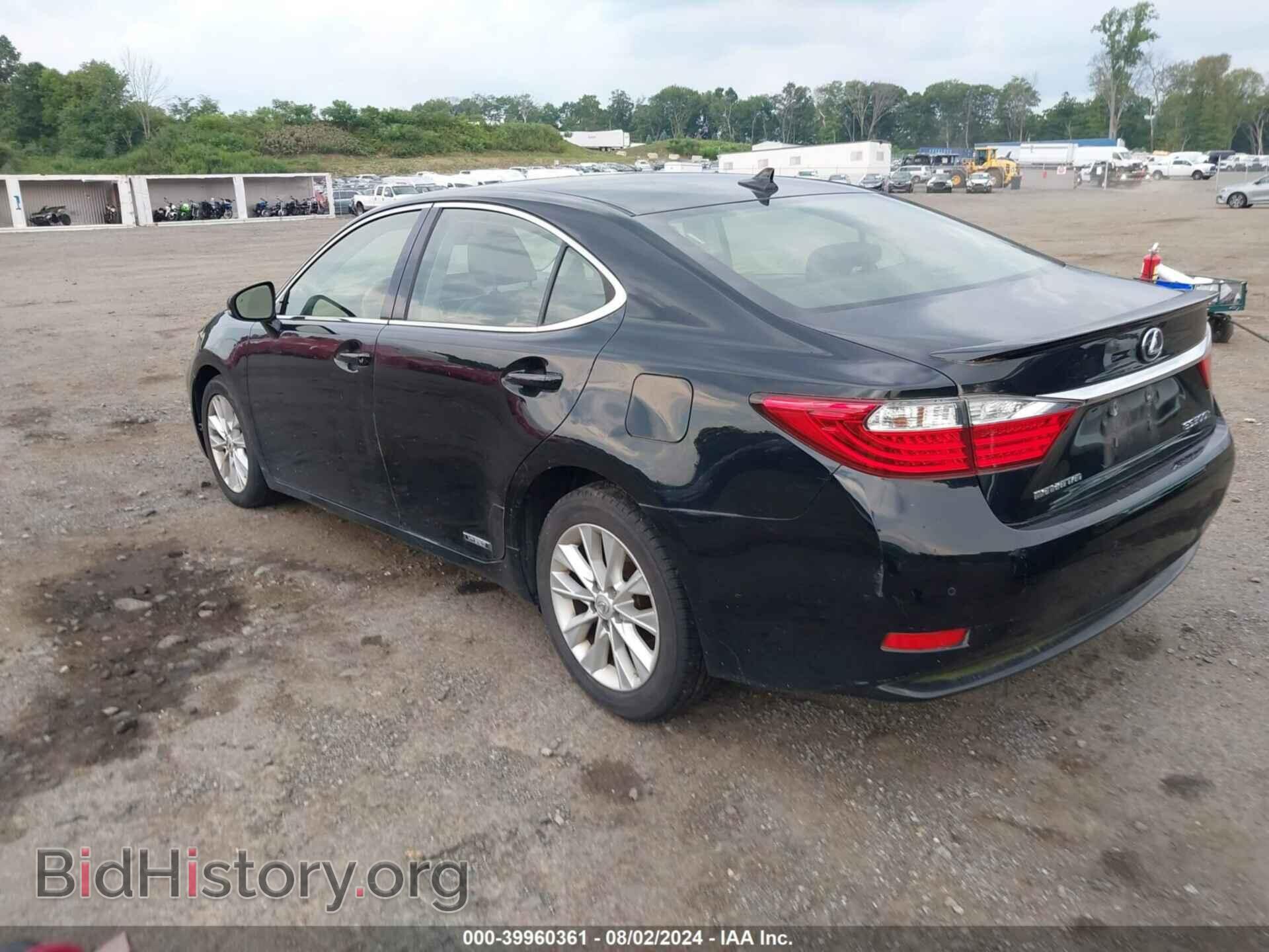 2013 LEXUS ES 300H - VIN: JTHBW1GG9D2003309 - Фото 3