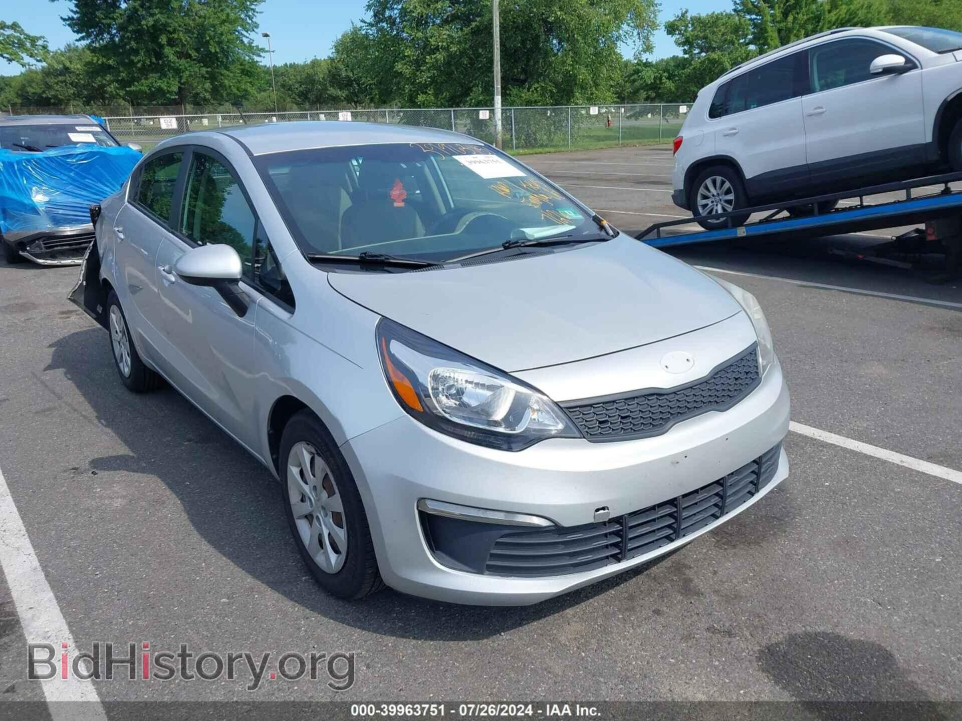 Фотография KNADM4A33G6548164 - KIA RIO 2016