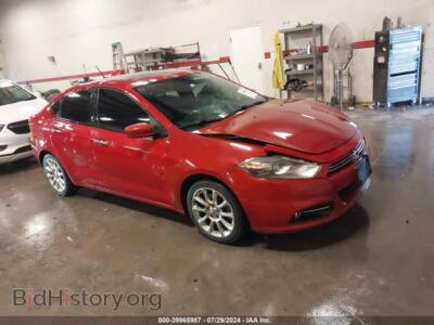 2014 Dodge DART Limited, красный — VIN 1C3CDFCB6ED768376, IAAI