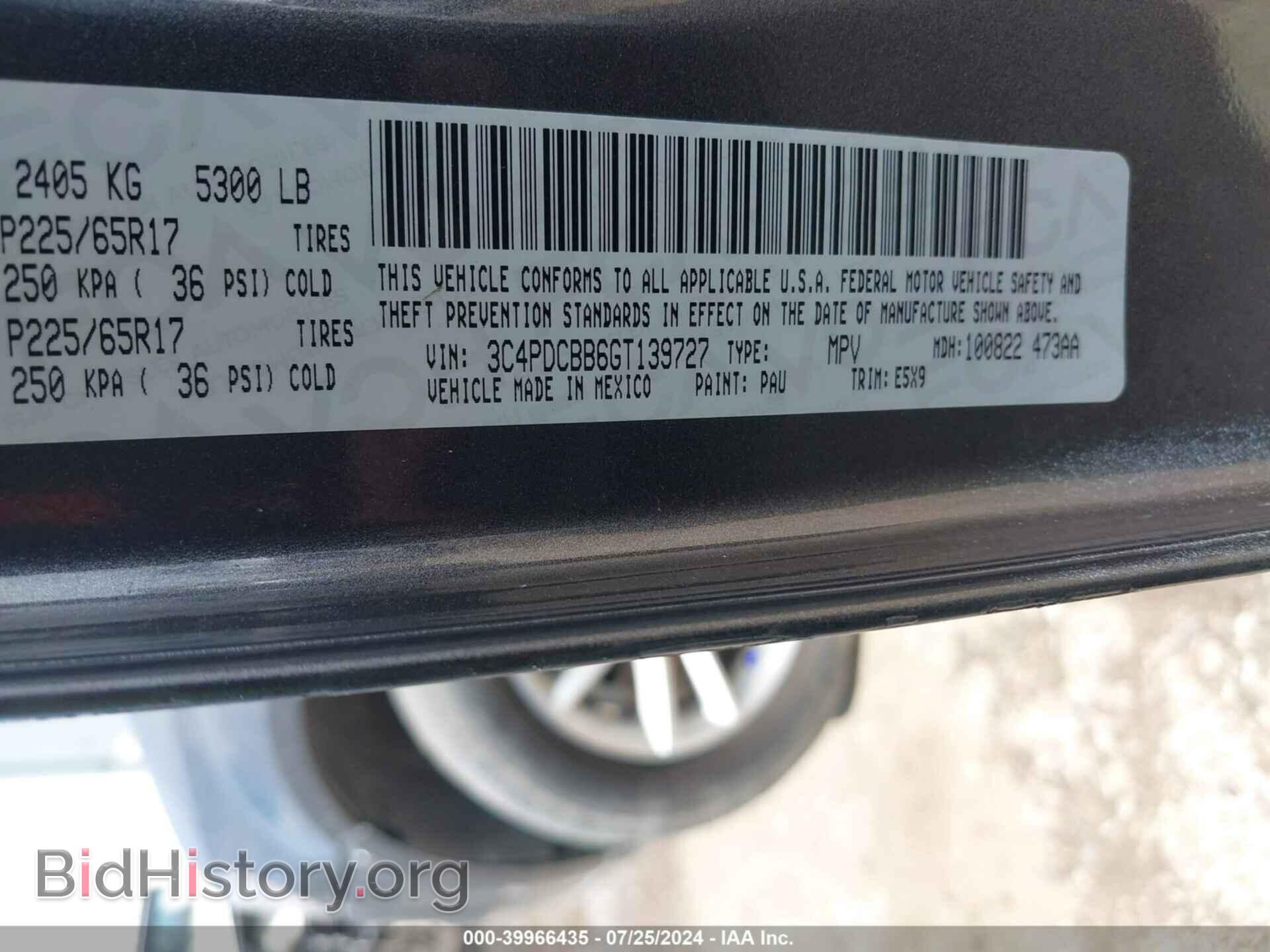 2016 DODGE JOURNEY - VIN: 3C4PDCBB6GT139727 - Photo 9