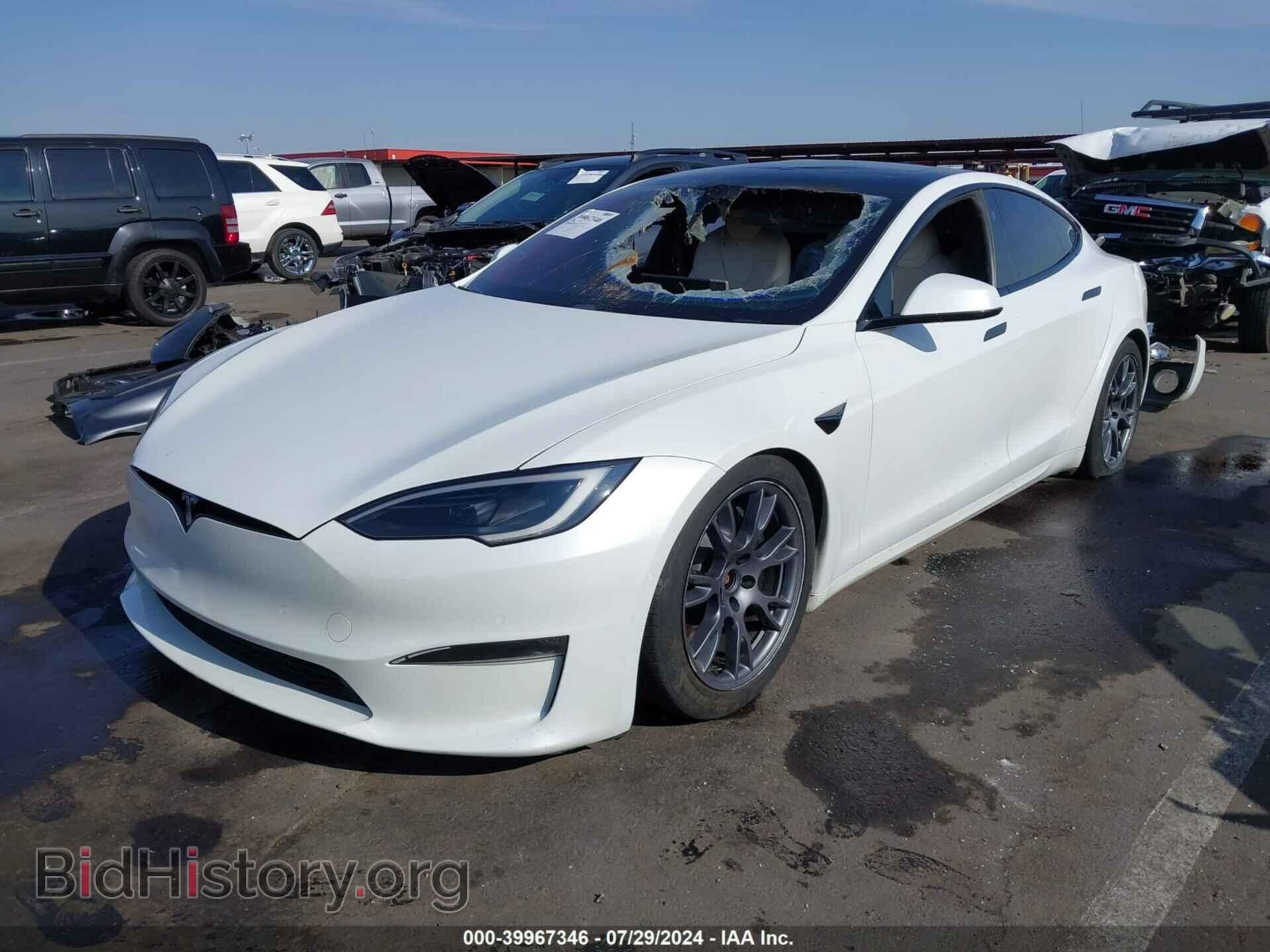 2022 TESLA MODEL S - VIN: 5YJSA1E64NF474034 - Фото 2