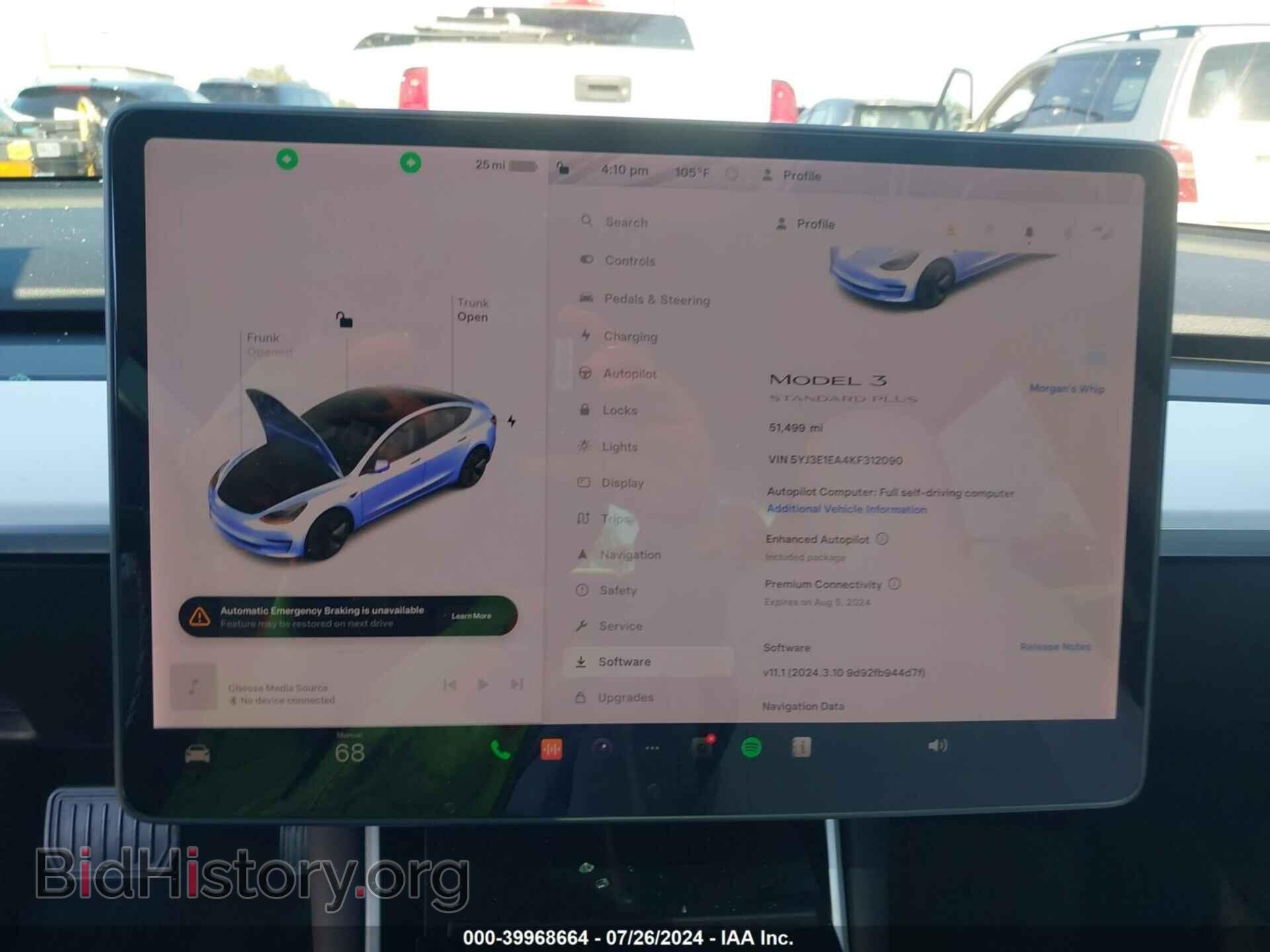 2019 TESLA MODEL 3 - VIN: 5YJ3E1EA4KF312090 - Фото 17