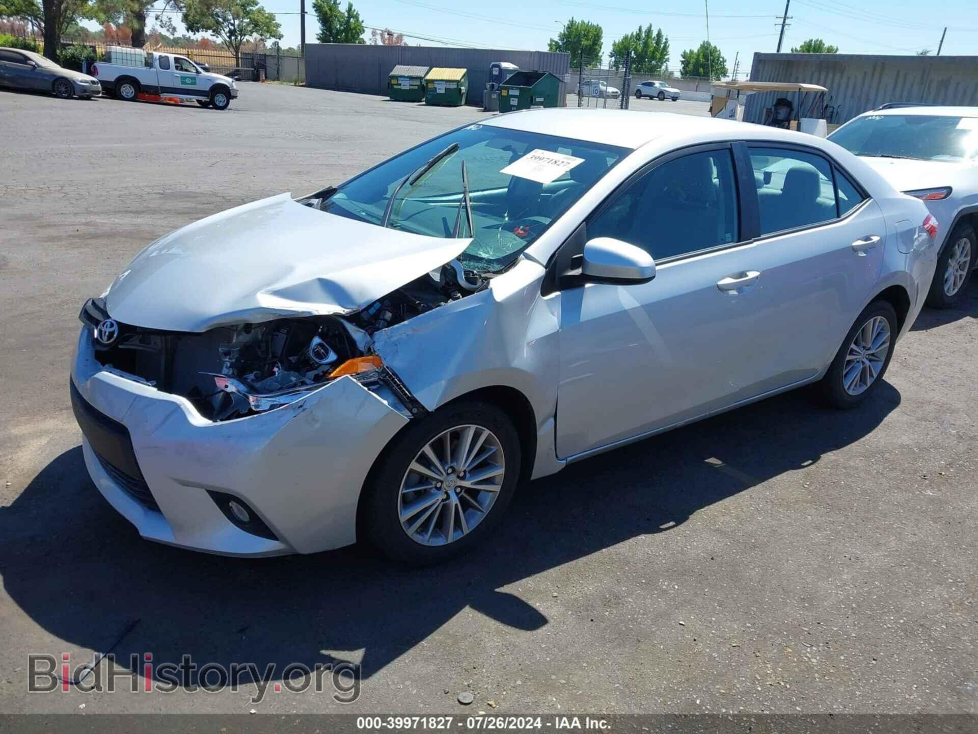 2014 TOYOTA COROLLA - VIN: 5YFBURHE9EP105893 - Фото 2