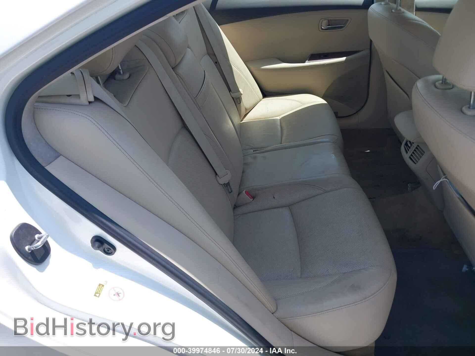 2010 LEXUS ES 350 - VIN: JTHBK1EGXA2352800 - Фото 8