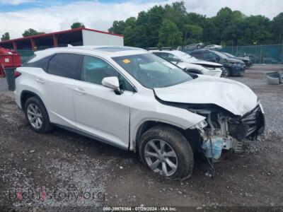 2017 Lexus RX 350, белый — VIN 2T2BZMCA7HC133359, IAAI