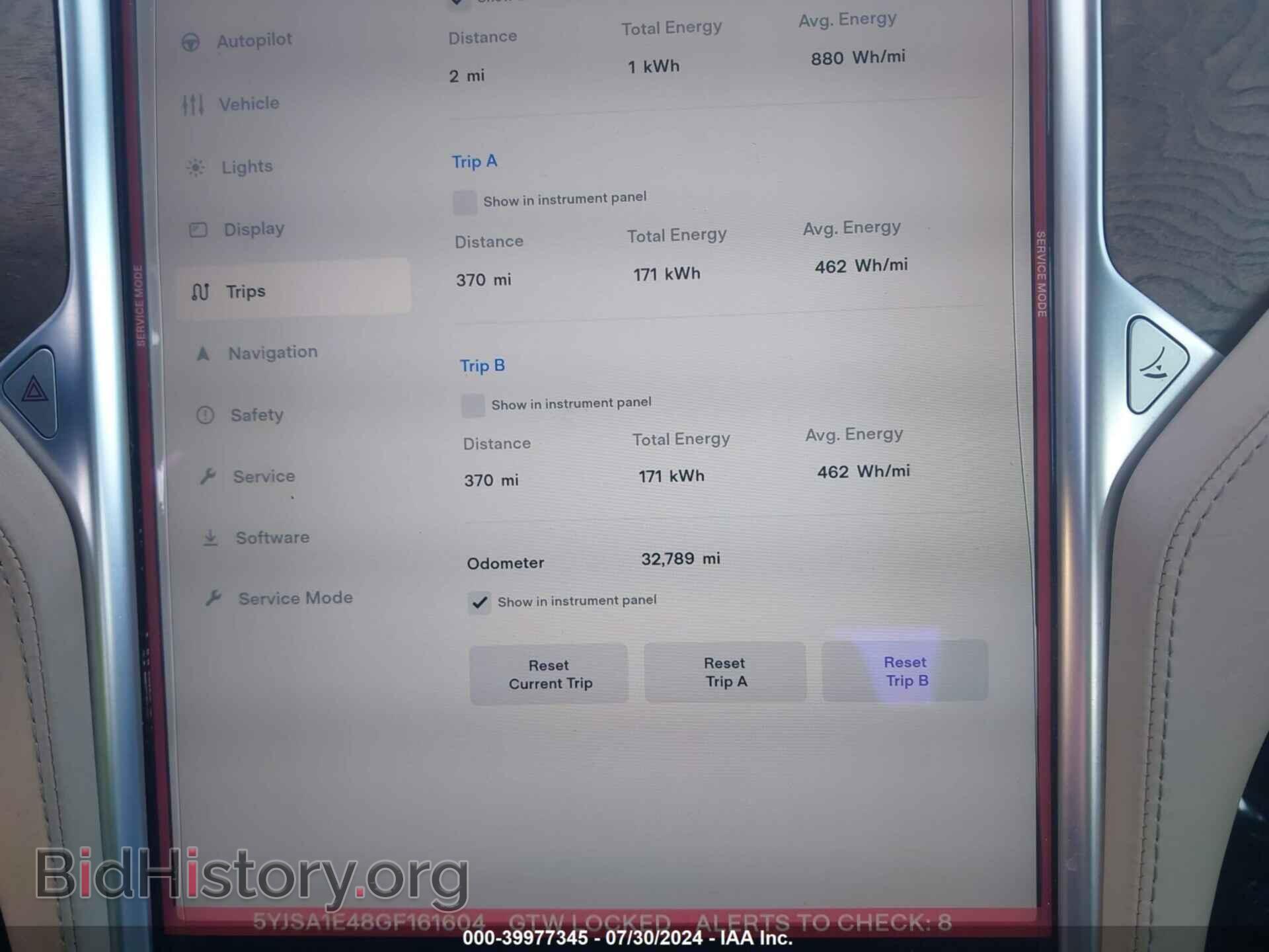 2016 TESLA MODEL S - VIN: 5YJSA1E48GF161604 - Photo 7