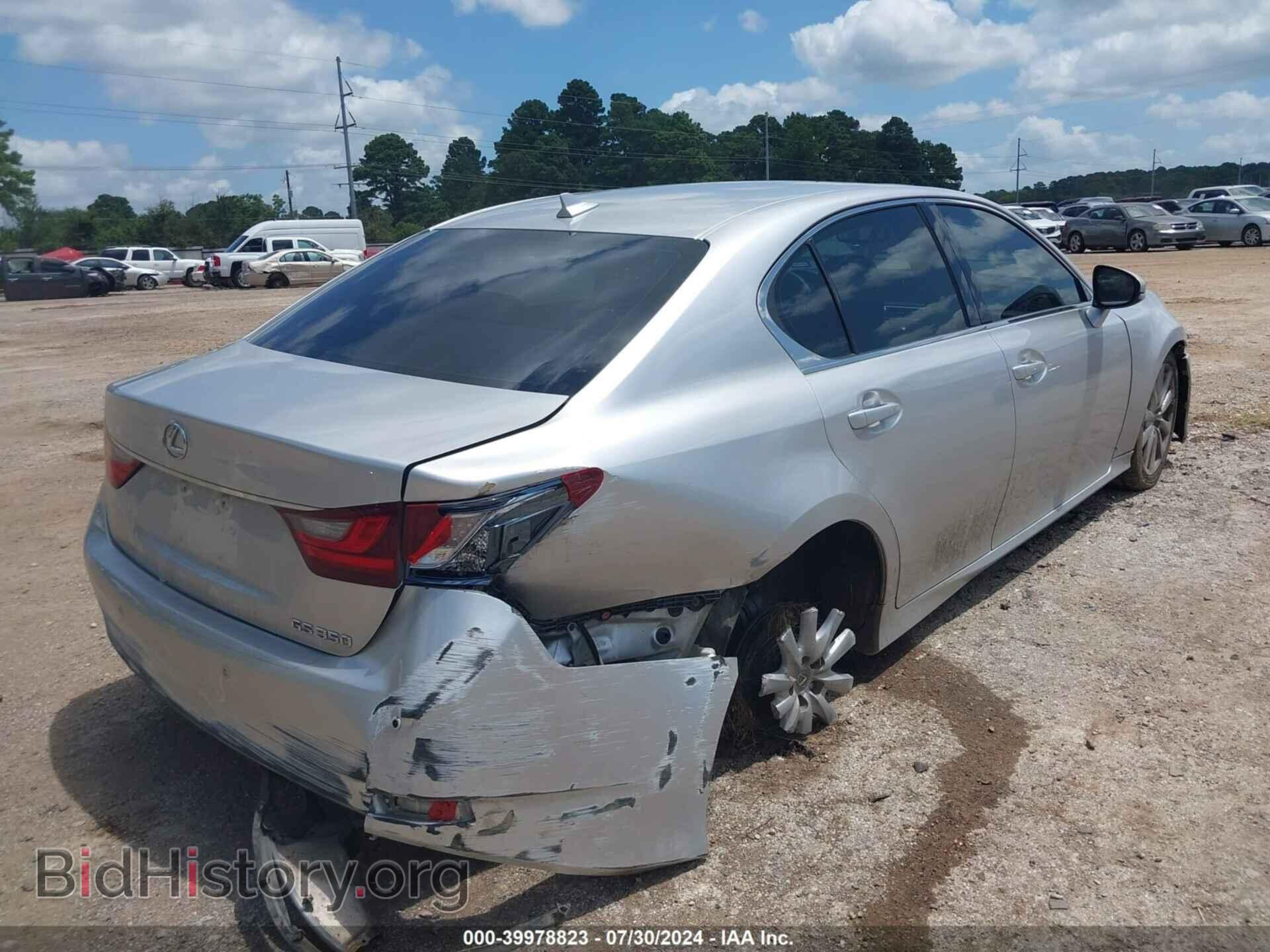 2013 LEXUS GS 350 - VIN: JTHBE1BL3D5024565 - Фото 4