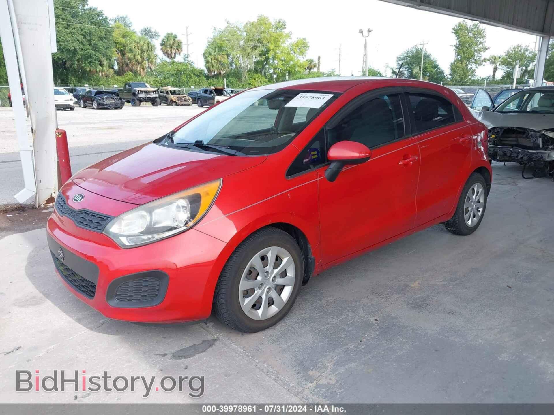 2012 KIA RIO5 - VIN: KNADM5A31C6058807 - Фото 2