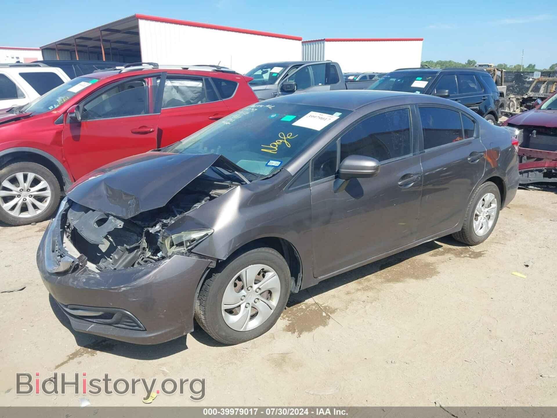 2014 HONDA CIVIC - VIN: 19XFB2F55EE006541 - Фото 2