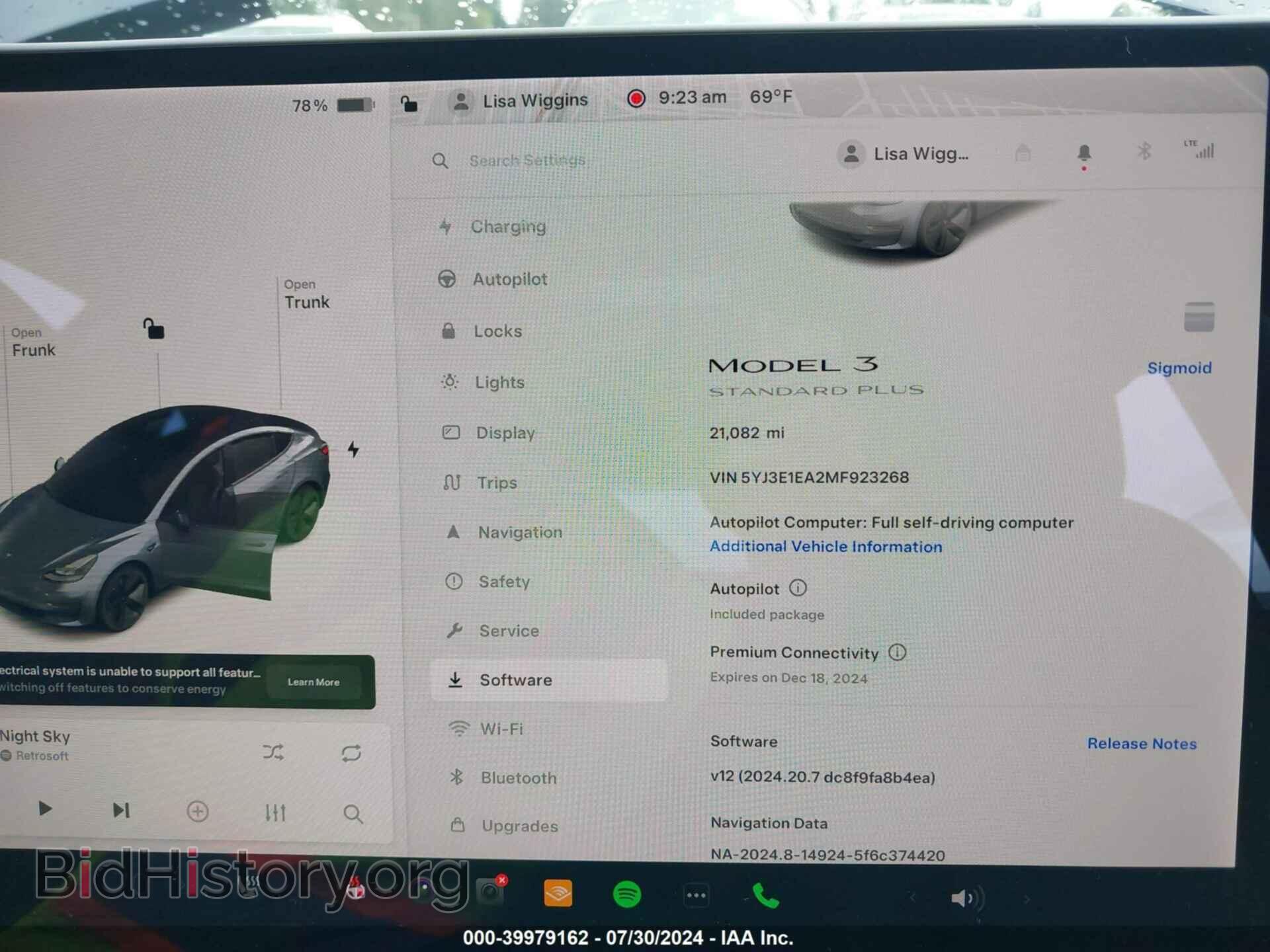 2021 TESLA MODEL 3 - VIN: 5YJ3E1EA2MF923268 - Photo 7
