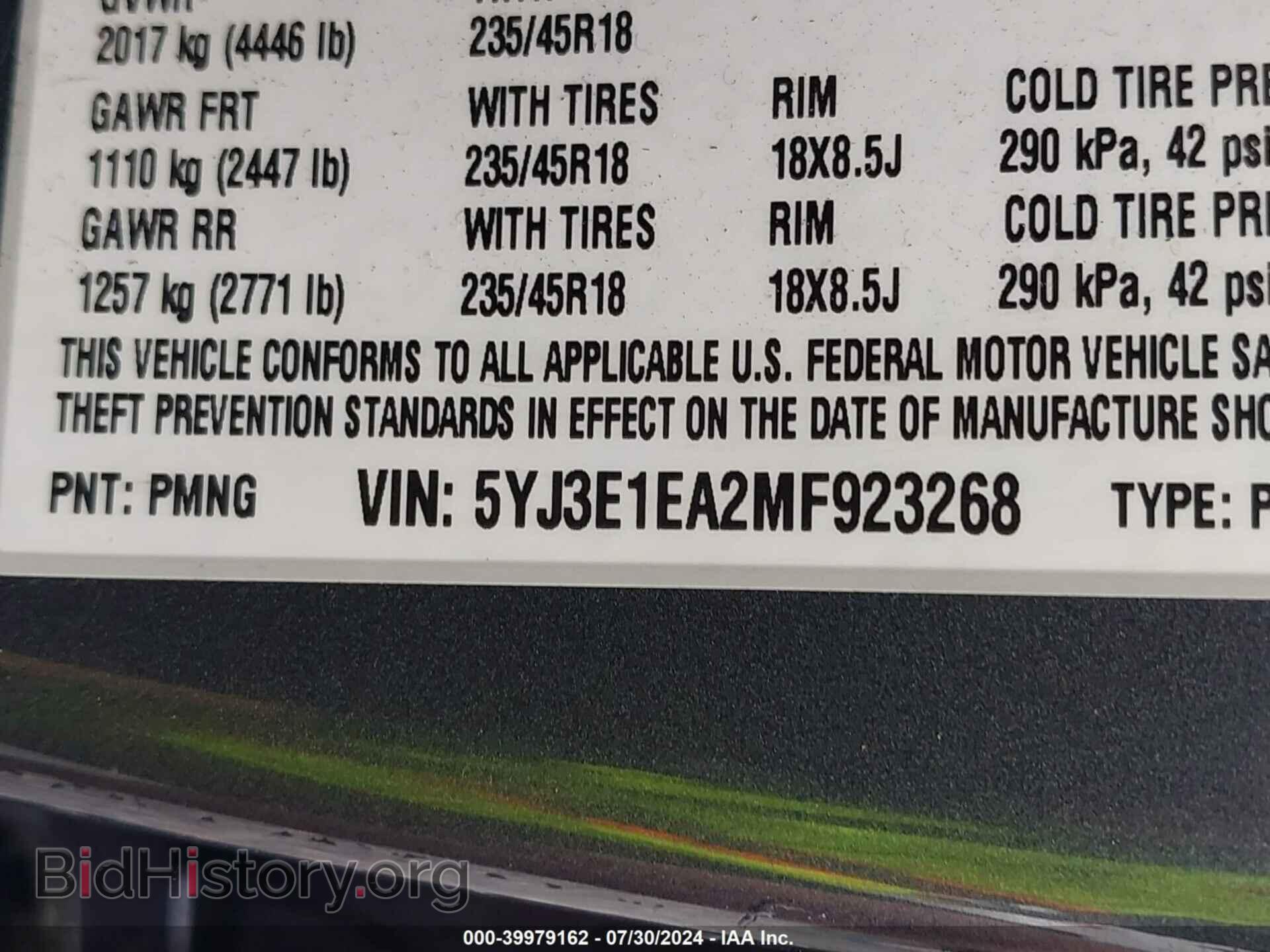 2021 TESLA MODEL 3 - VIN: 5YJ3E1EA2MF923268 - Photo 9