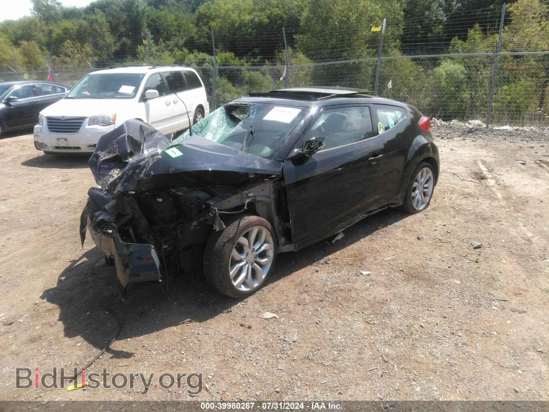 2013 HYUNDAI VELOSTER - VIN: KMHTC6AD1DU117783 - Фото 2