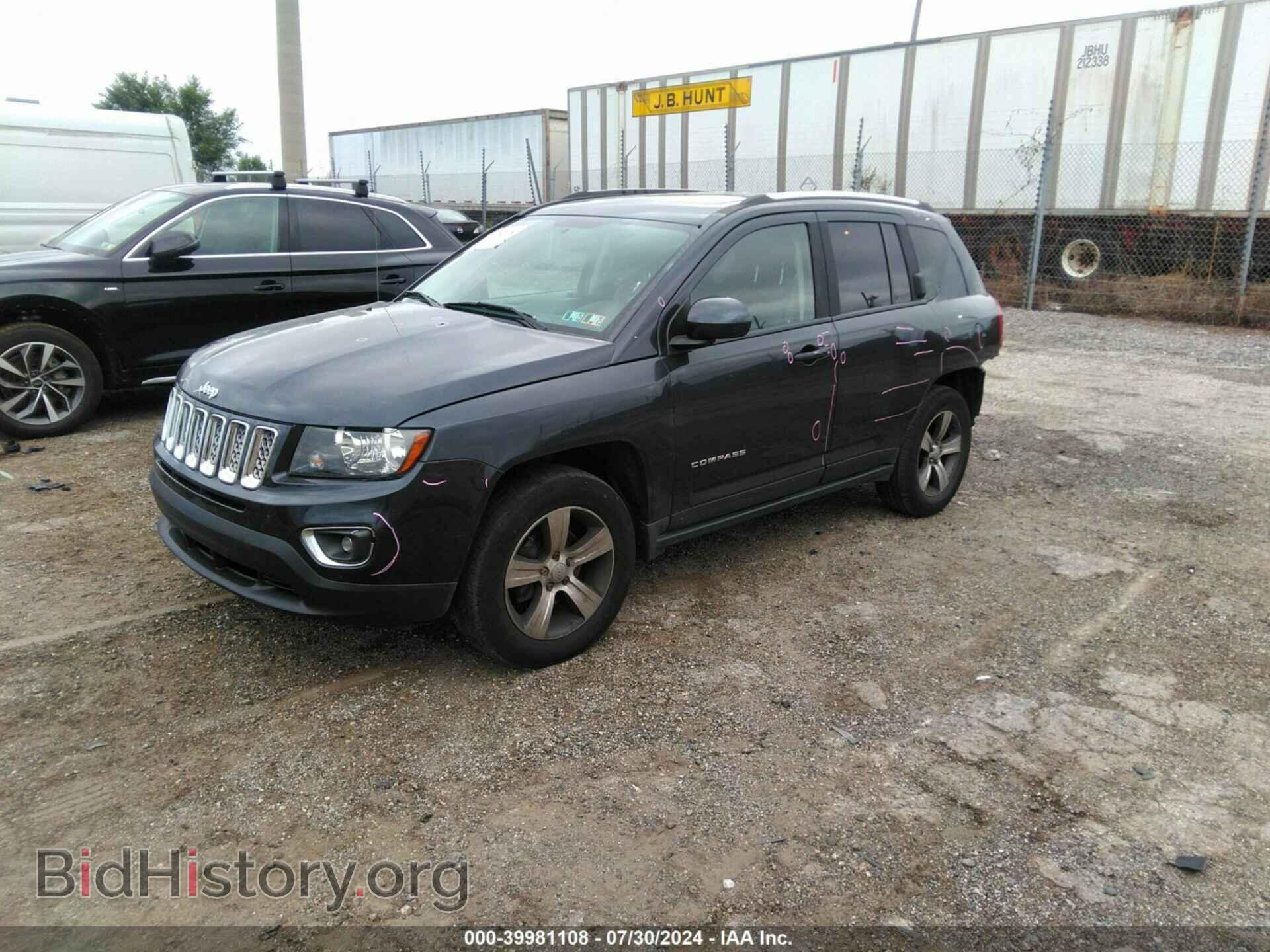 2016 JEEP COMPASS - VIN: 1C4NJDEB4GD559395 - Фото 2
