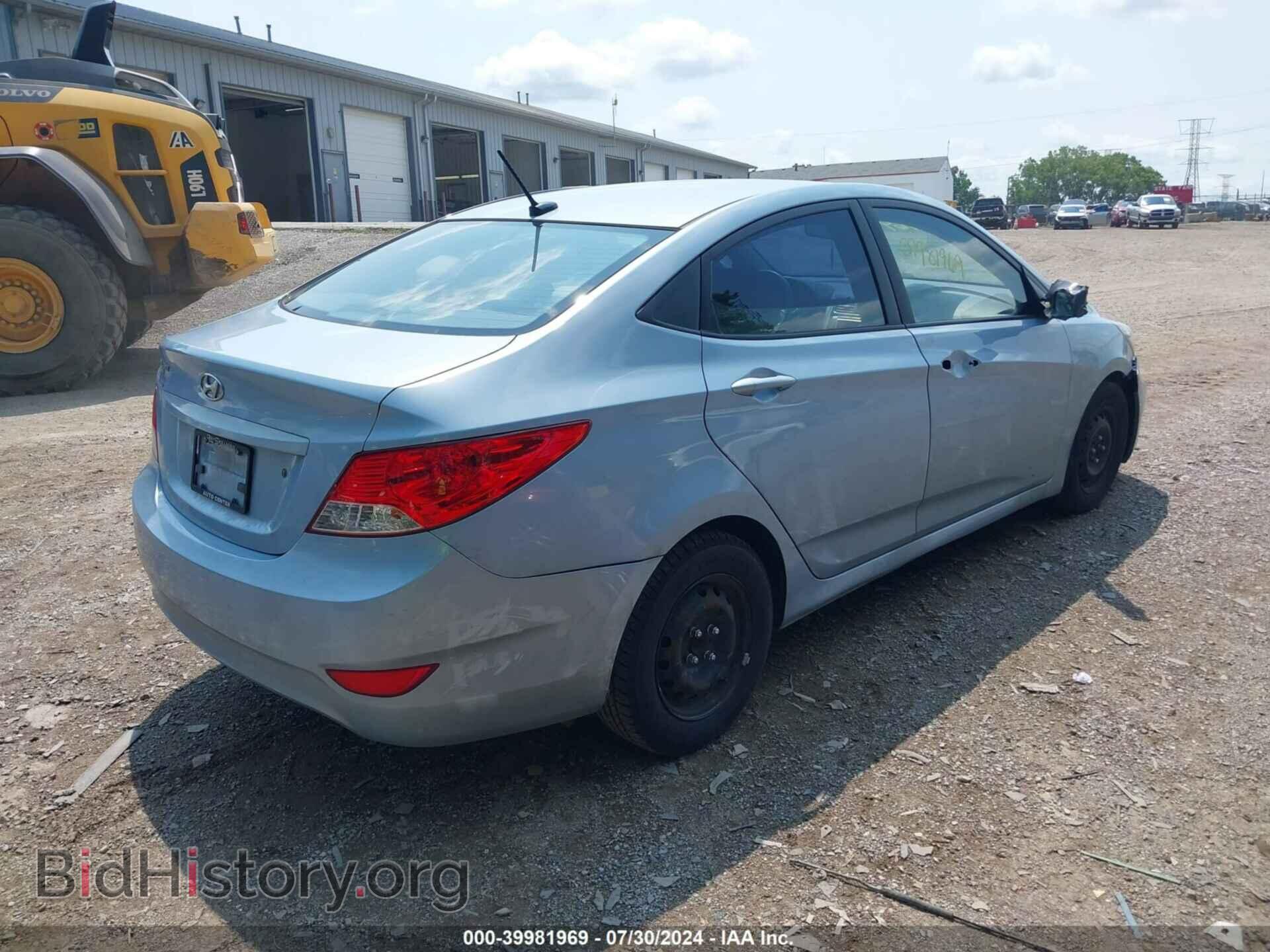 2013 HYUNDAI ACCENT - VIN: KMHCT4AEXDU553688 - Фото 4