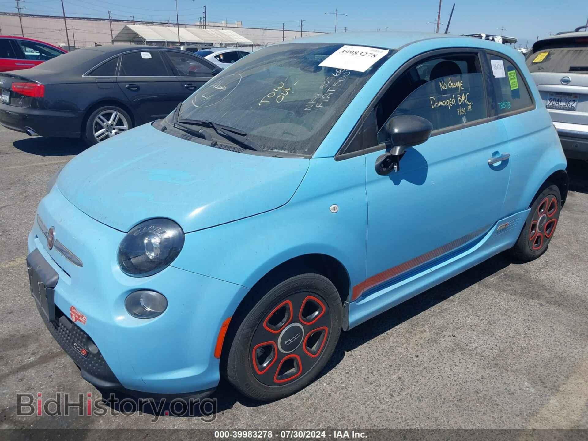 2017 FIAT 500E - VIN: 3C3CFFGE5HT527681 - Фото 2