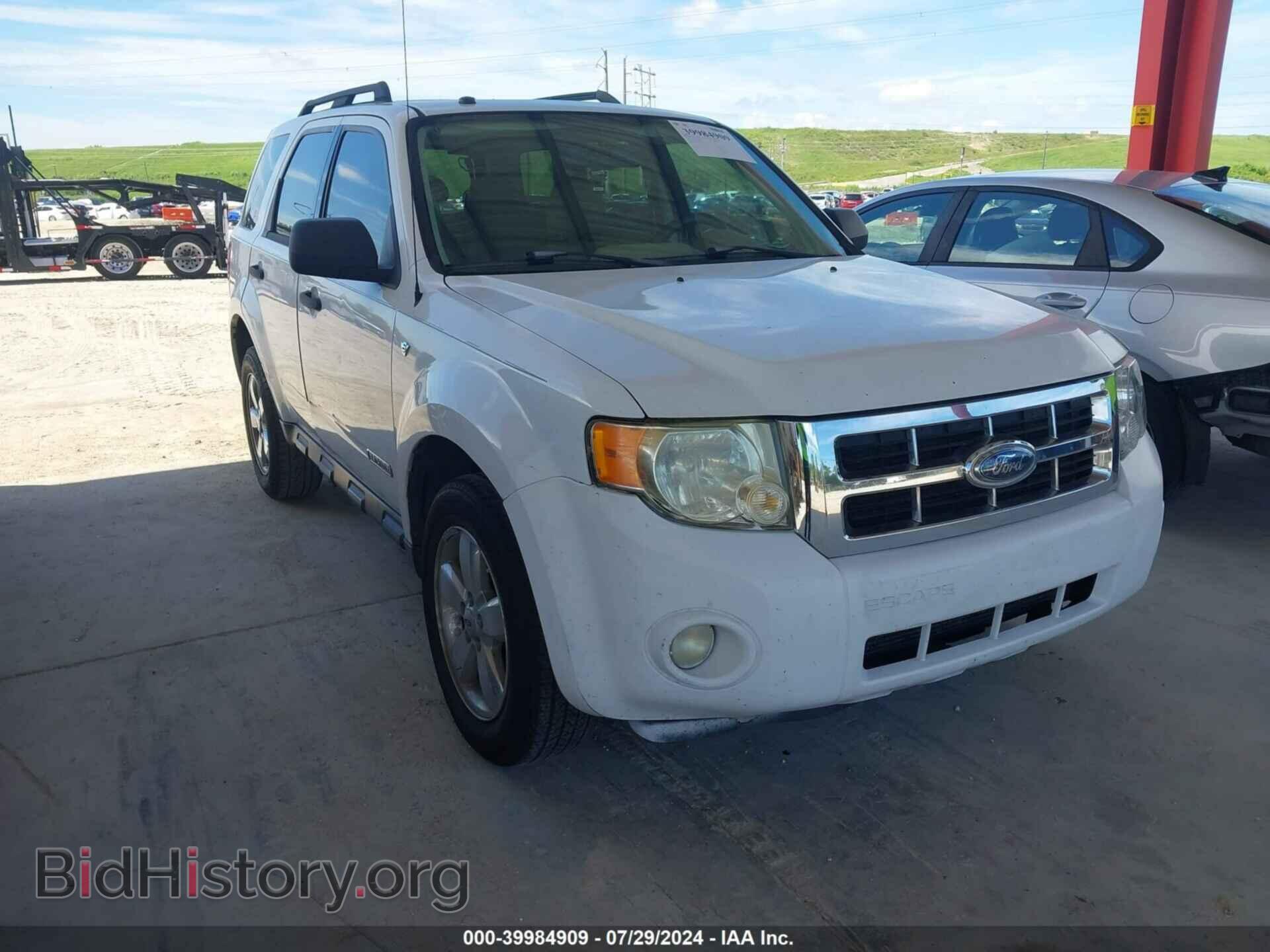 Photo 1FMCU031X8KD07113 - FORD ESCAPE 2008