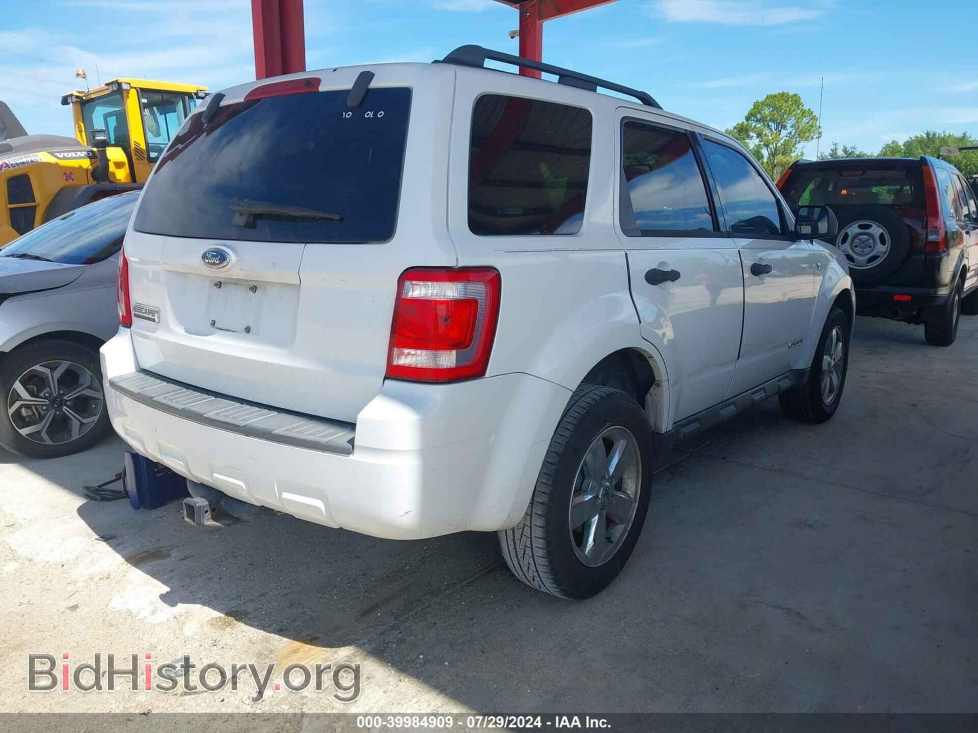 2008 FORD ESCAPE - VIN: 1FMCU031X8KD07113 - Фото 4