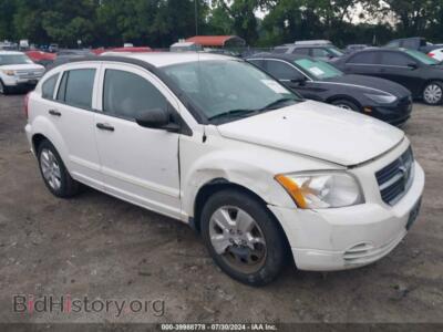 2007 Dodge CALIBER SXT, белый — VIN 1B3HB48BX7D115994, IAAI