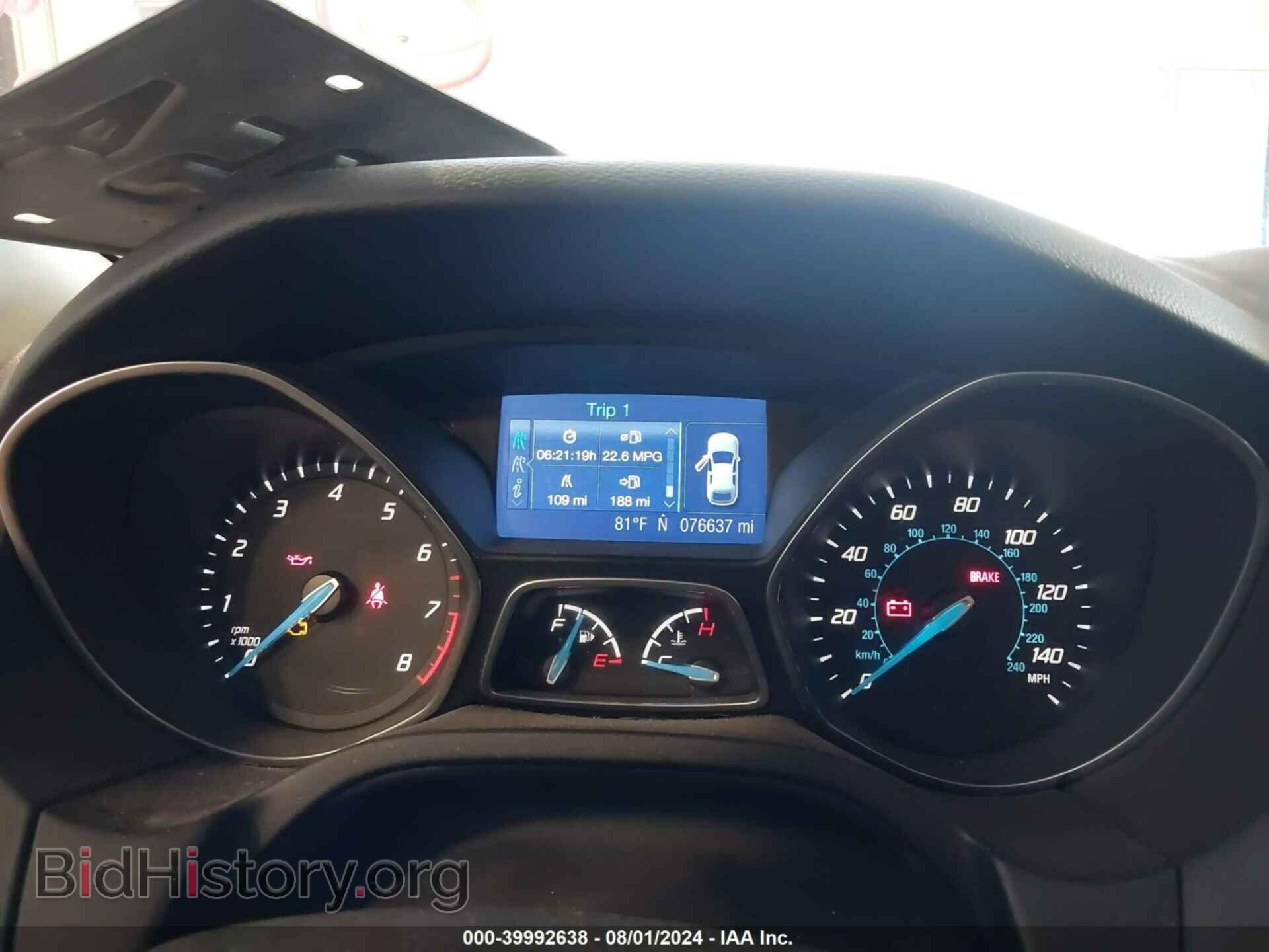 2014 FORD FOCUS - VIN: 1FADP3F27EL118016 - Фото 7