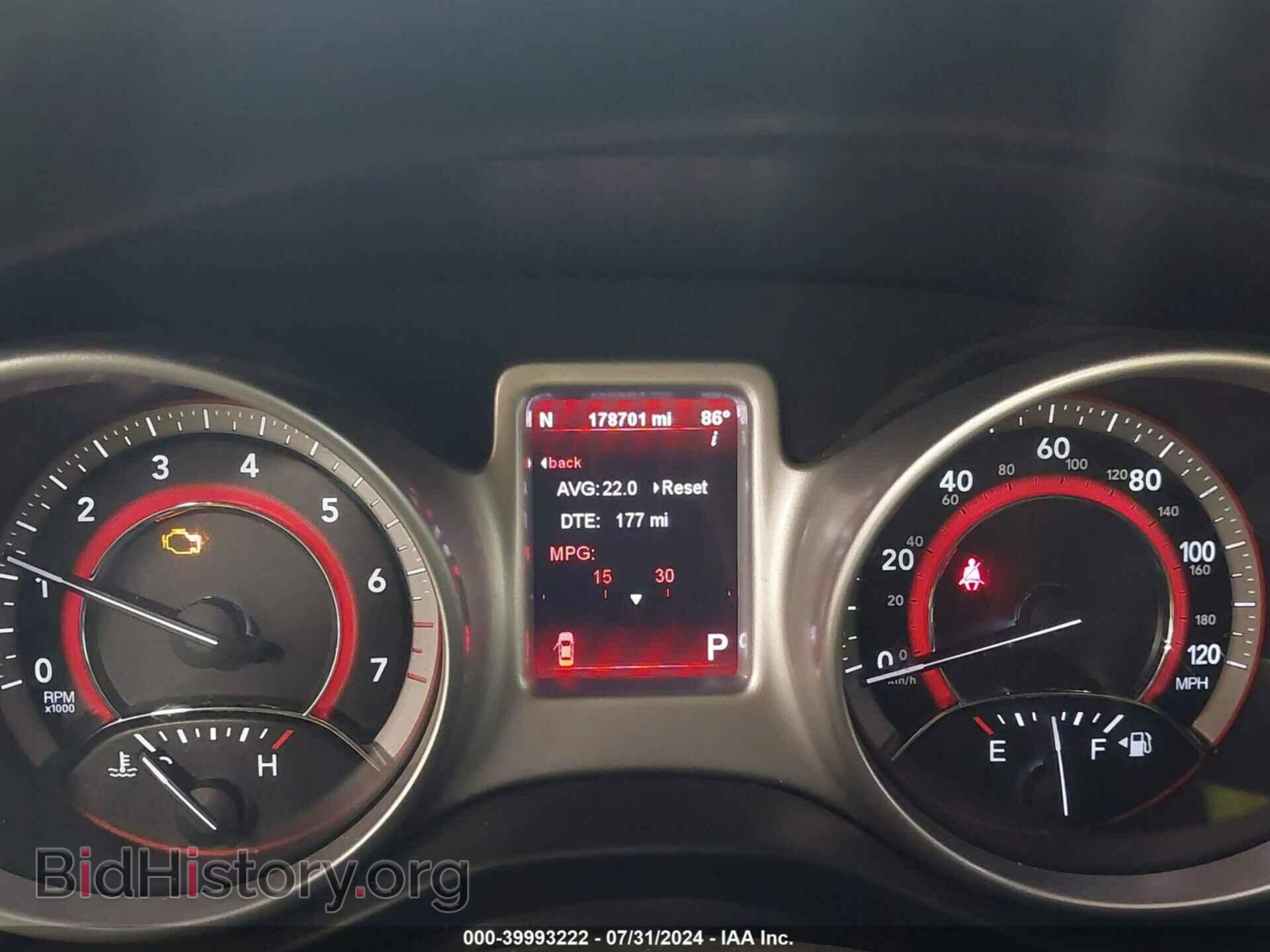 2012 DODGE JOURNEY - VIN: 3C4PDCBB6CT323480 - Фото 7
