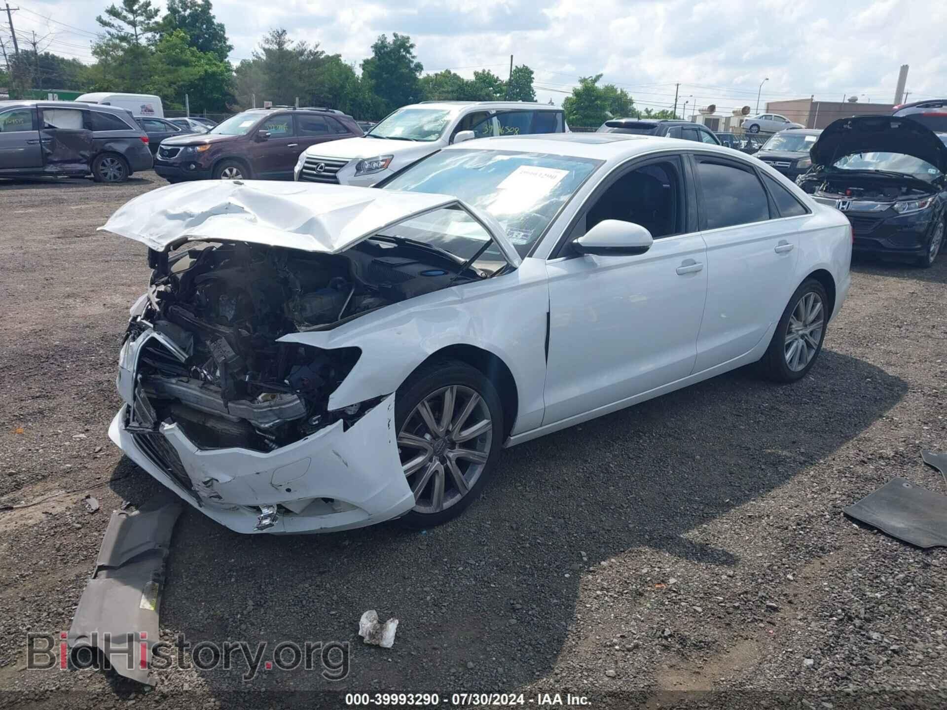 2013 AUDI A6 - VIN: WAUGFAFC6DN087347 - Фото 2