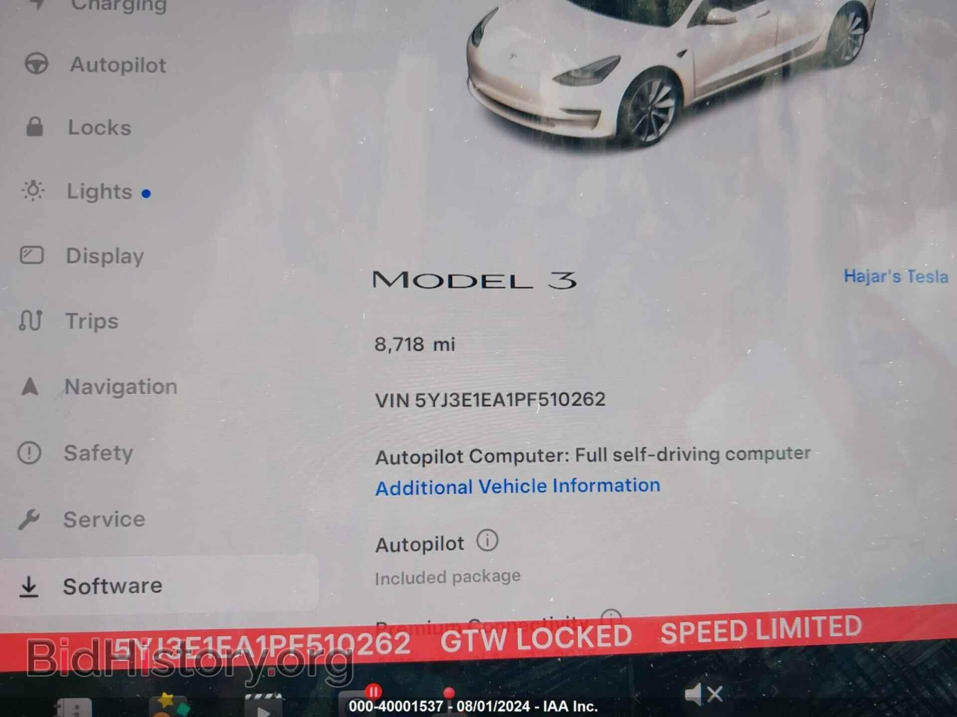 2023 TESLA MODEL 3 - VIN: 5YJ3E1EA1PF510262 - Фото 7
