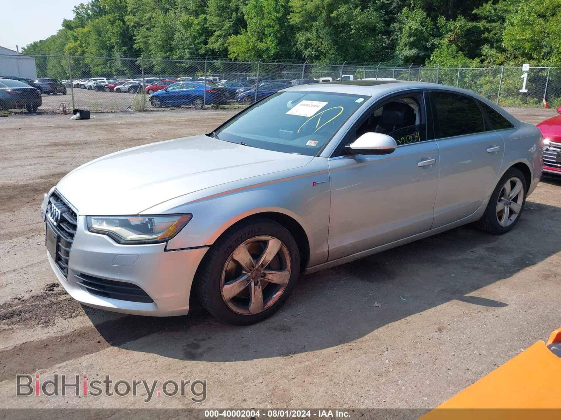 2012 AUDI A6 - VIN: WAUGGAFC2CN143828 - Фото 2