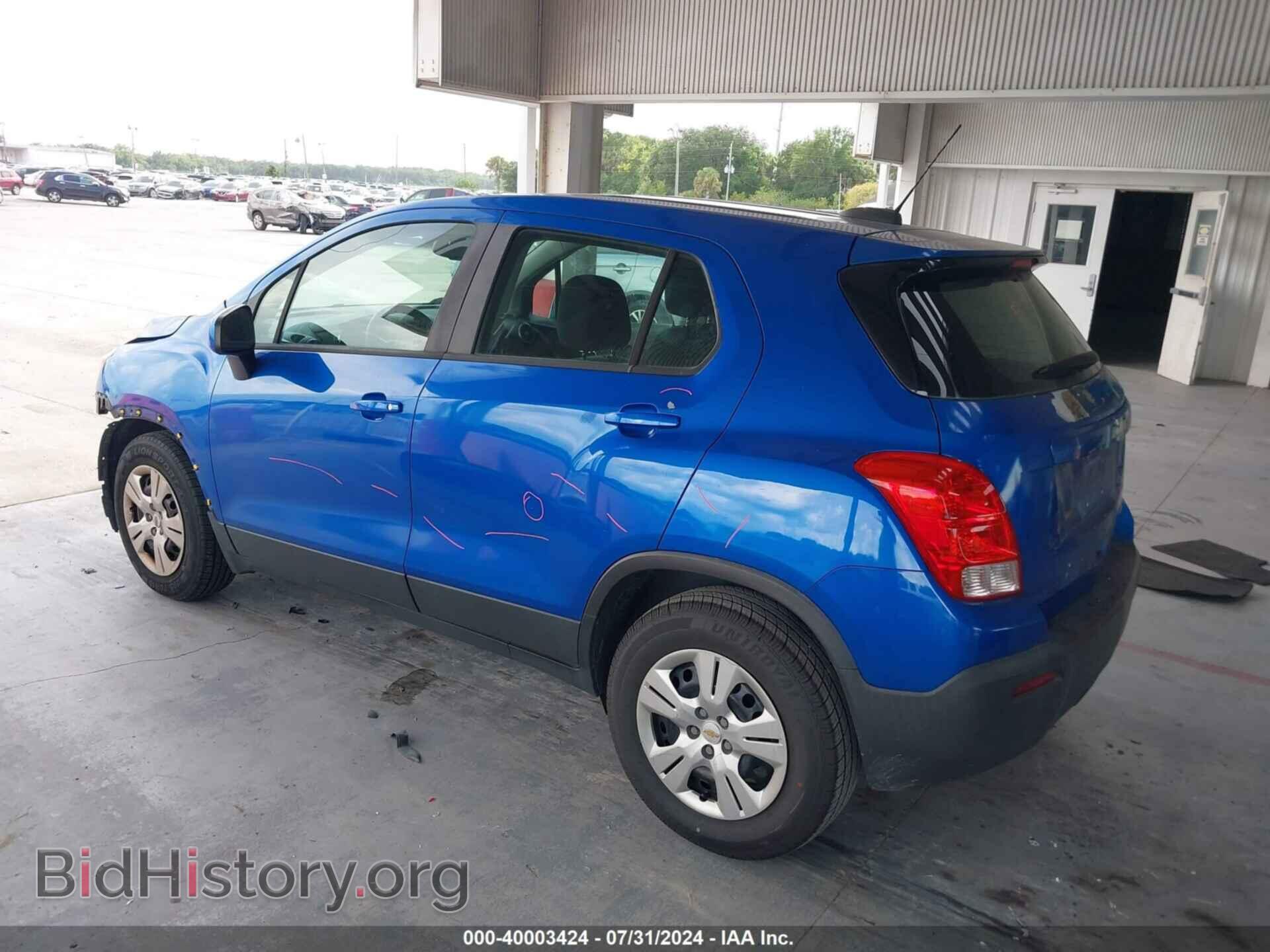 2016 CHEVROLET TRAX - VIN: KL7CJKSB7GB613636 - Фото 3