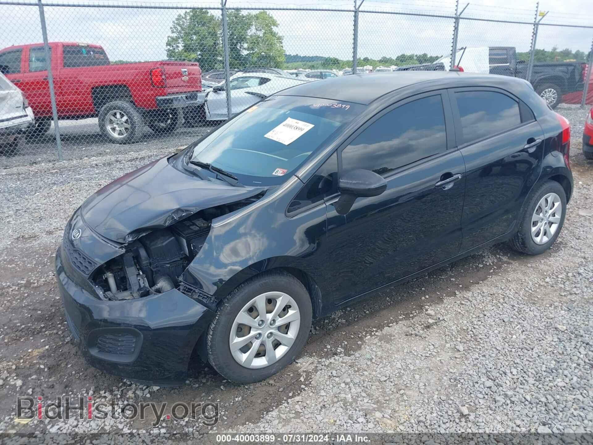 2012 KIA RIO5 - VIN: KNADM5A39C6067500 - Фото 2