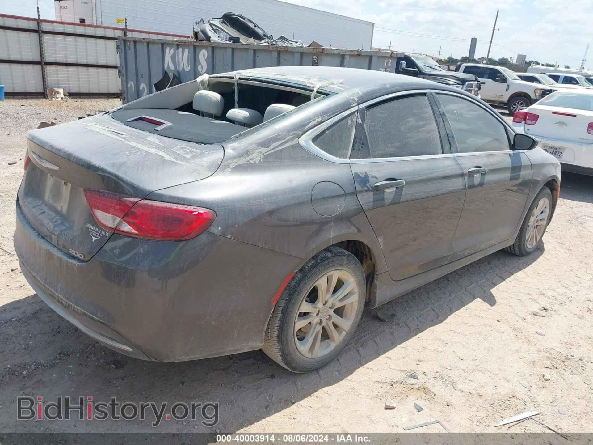 2016 CHRYSLER 200 - VIN: 1C3CCCAB5GN186867 - Фото 4