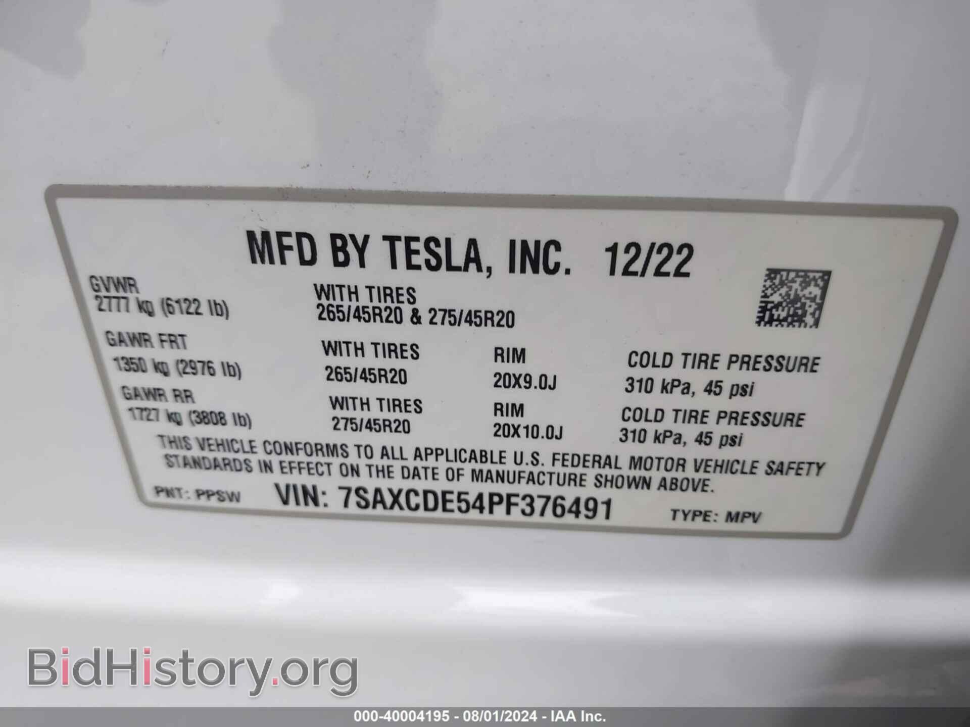 2023 TESLA MODEL X - VIN: 7SAXCDE54PF376491 - Photo 9
