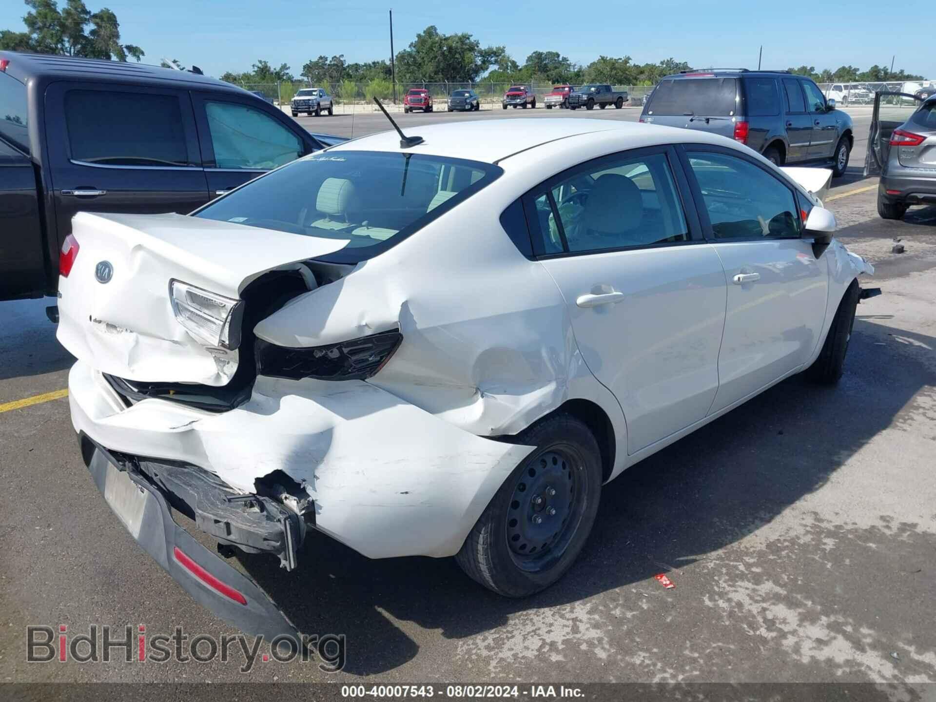 2012 KIA RIO - VIN: KNADM4A38C6090972 - Фото 4