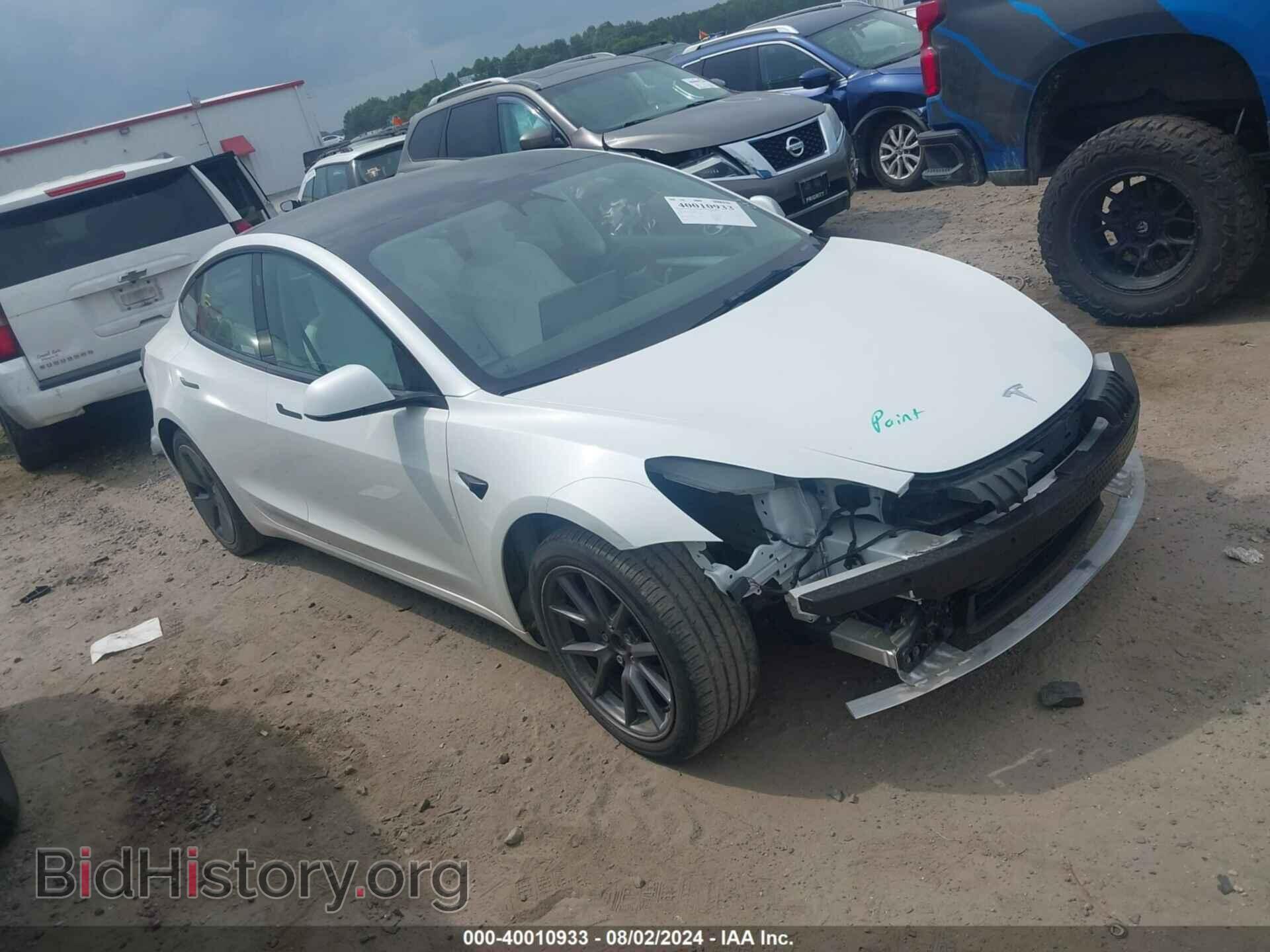 Photo 5YJ3E1EB3NF244877 - TESLA MODEL 3 2022