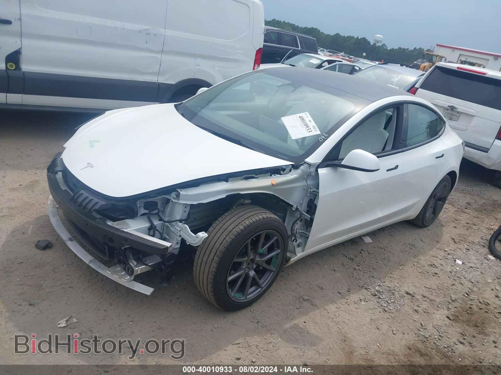 2022 TESLA MODEL 3 - VIN: 5YJ3E1EB3NF244877 - Фото 2