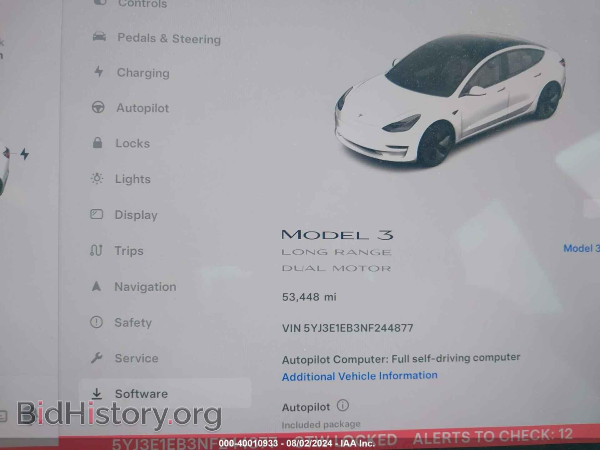 2022 TESLA MODEL 3 - VIN: 5YJ3E1EB3NF244877 - Фото 16