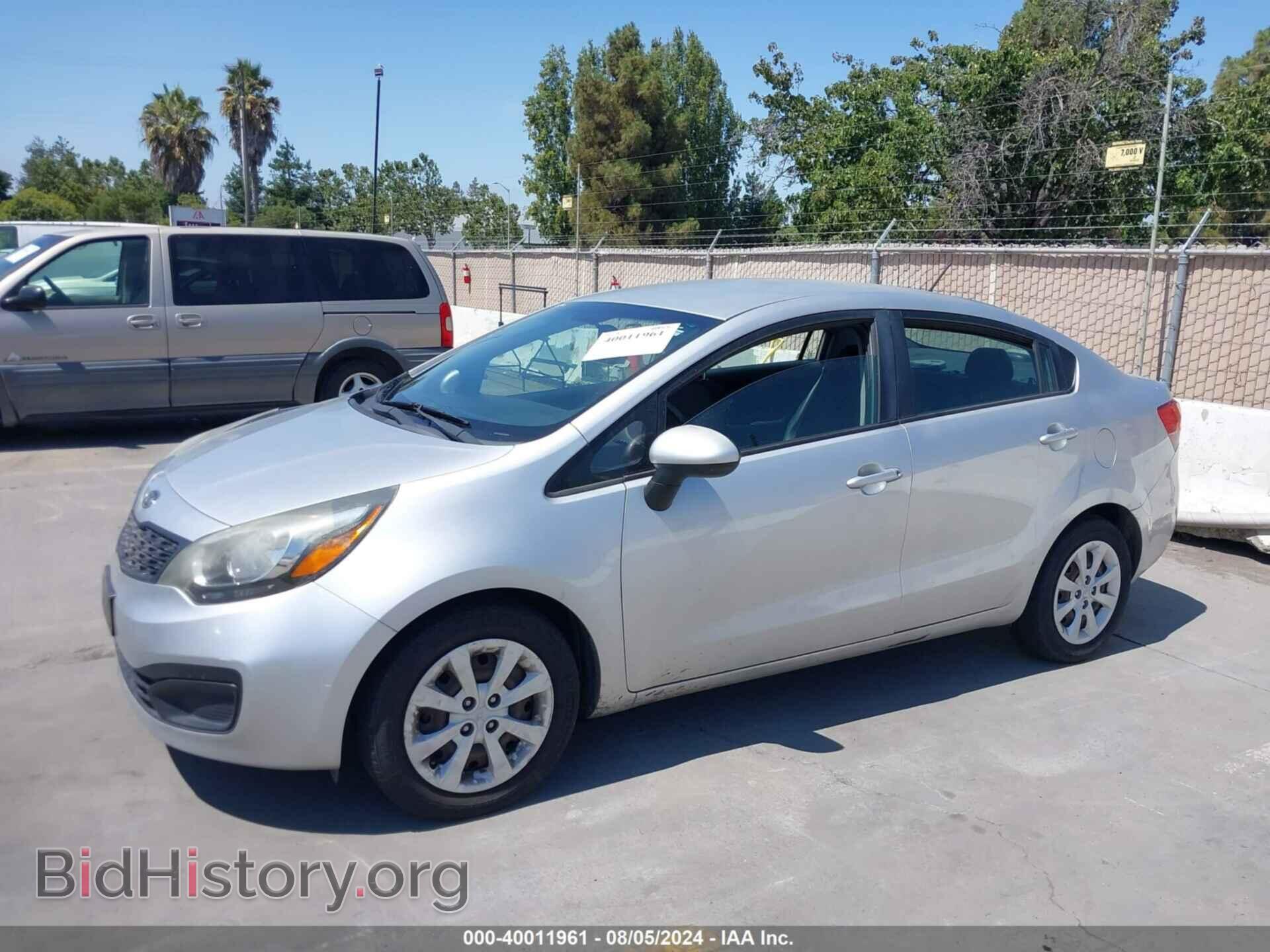 2012 KIA RIO - VIN: KNADM4A37C6082622 - Фото 2