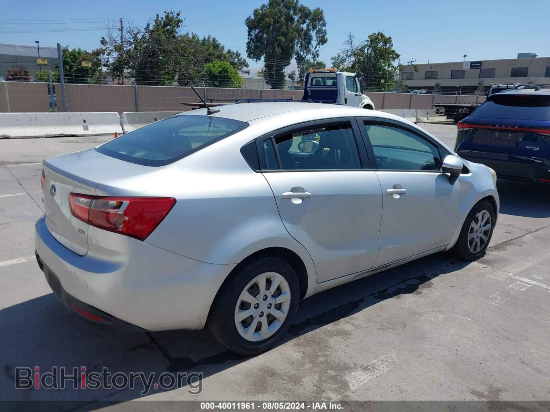 2012 KIA RIO - VIN: KNADM4A37C6082622 - Фото 4