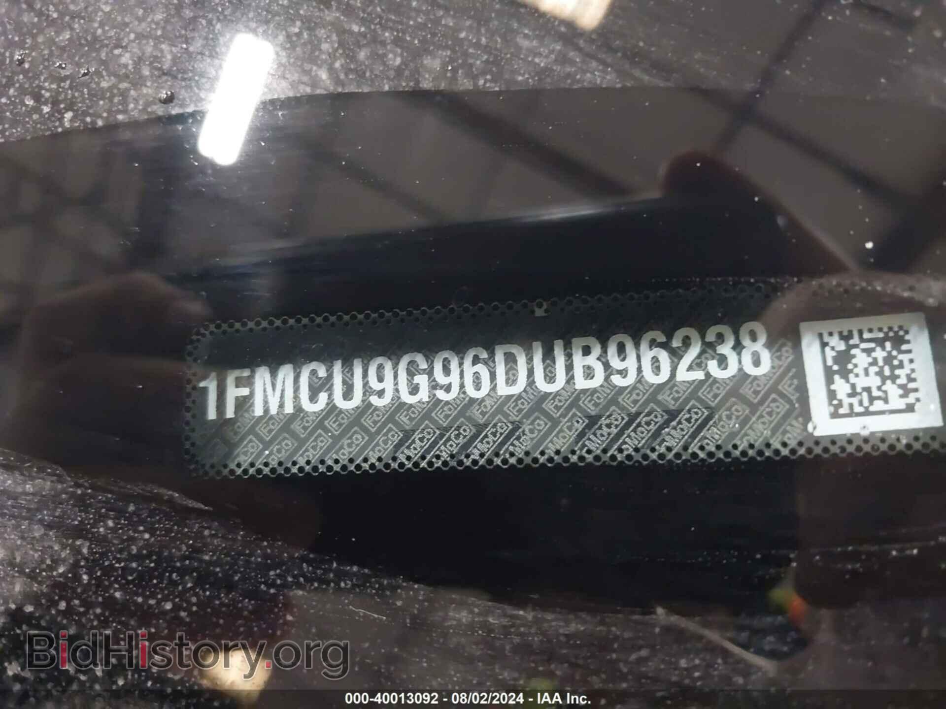 2013 FORD ESCAPE - VIN: 1FMCU9G96DUB96238 - Фото 9