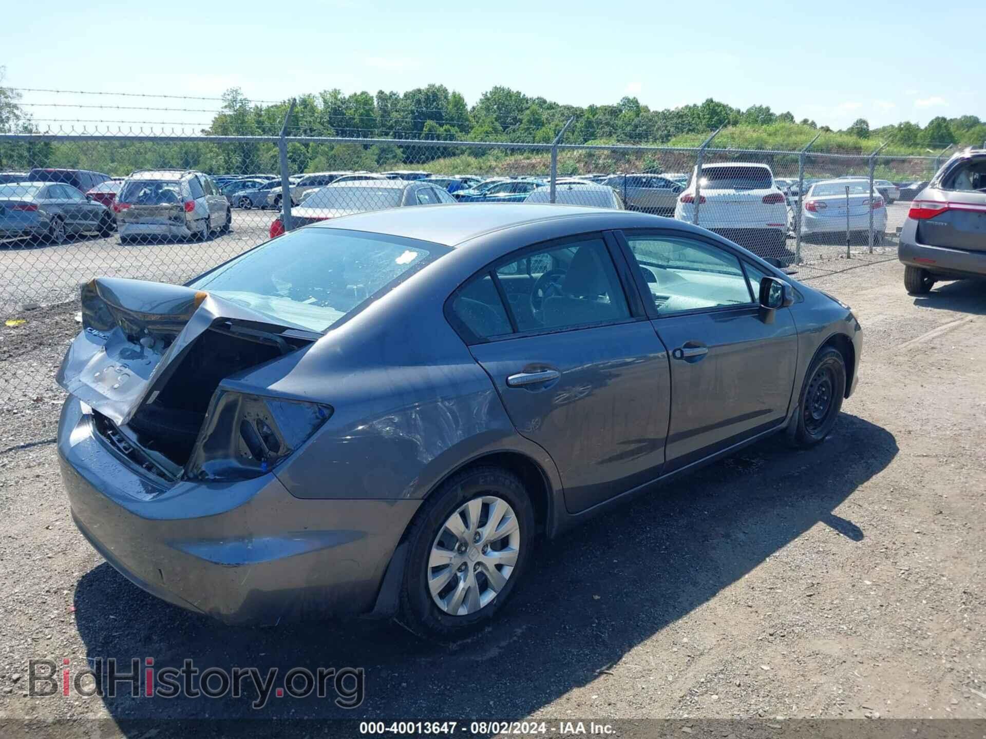 2012 HONDA CIVIC - VIN: 2HGFB2F59CH333527 - Photo 4