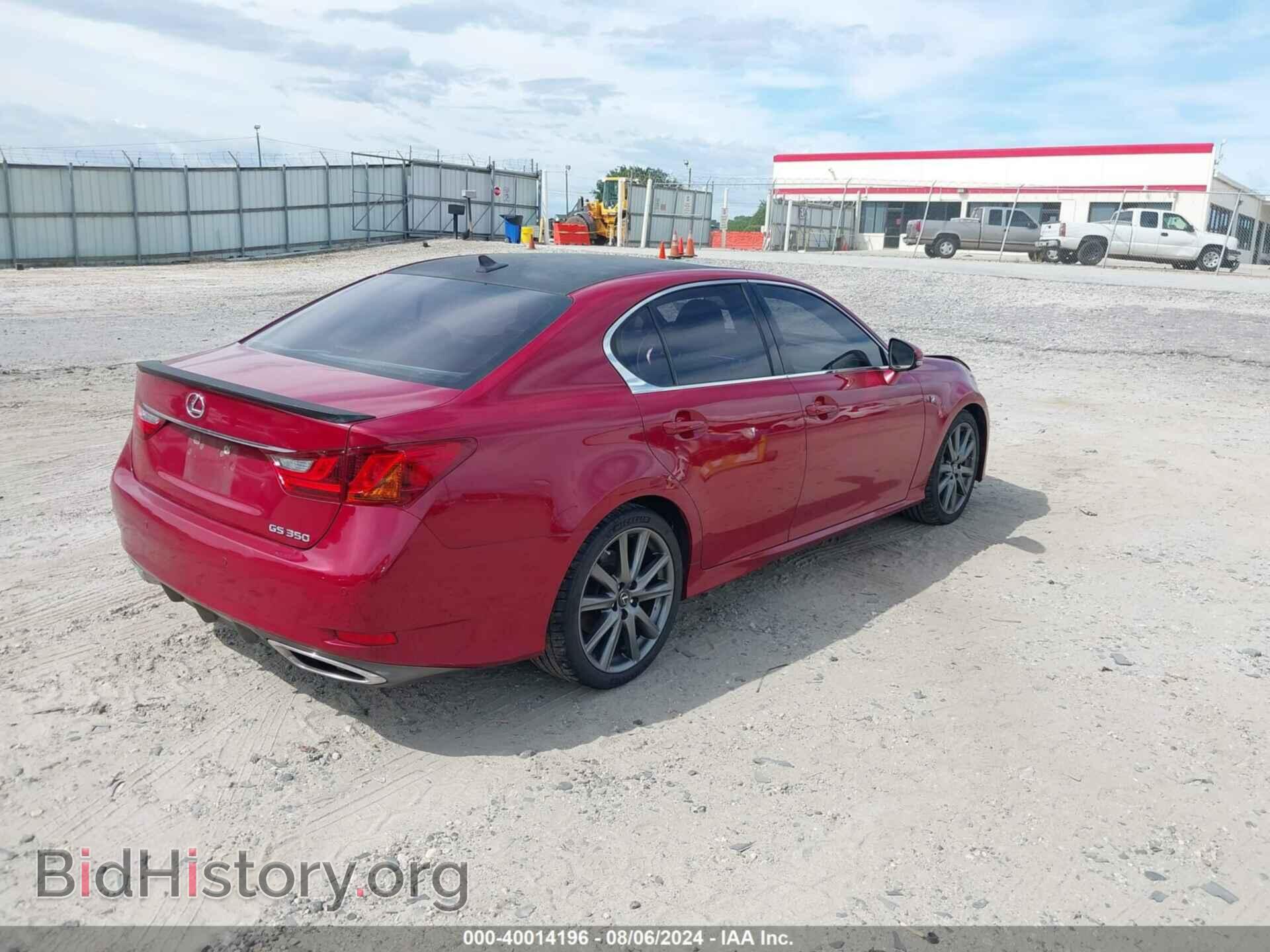 2013 LEXUS GS 350 - VIN: JTHBE1BL4D5002297 - Фото 4