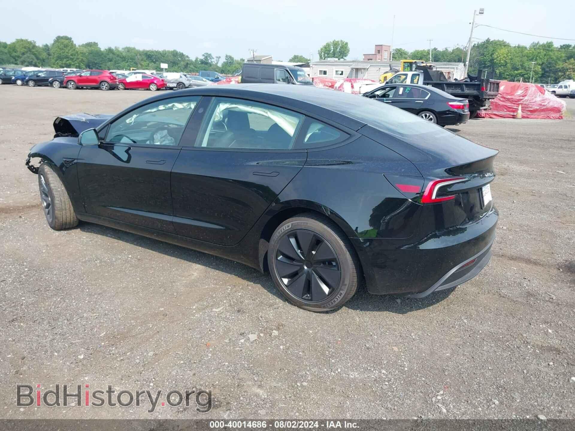 2024 TESLA MODEL 3 - VIN: 5YJ3E1EB9RF792307 - Фото 3