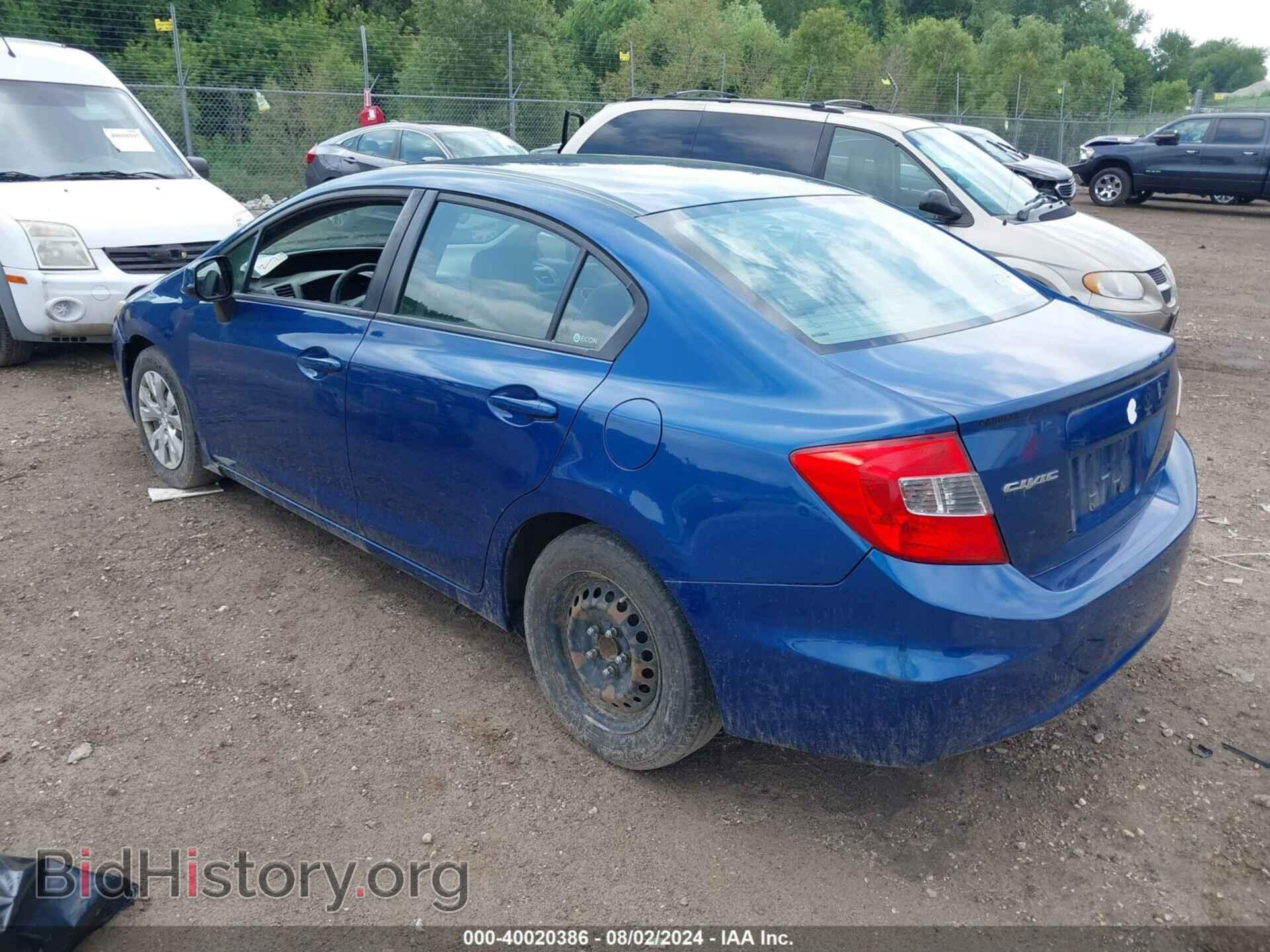 2012 HONDA CIVIC - VIN: 19XFB2F53CE024906 - Фото 3