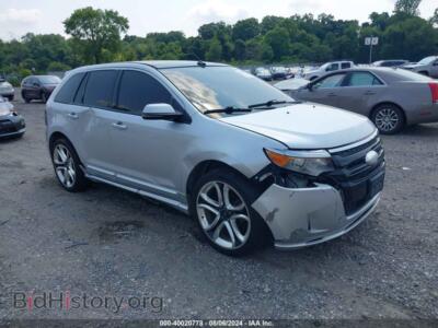 2012 Ford EDGE Sport, silver — VIN 2FMDK4AK6CBA51875, IAAI