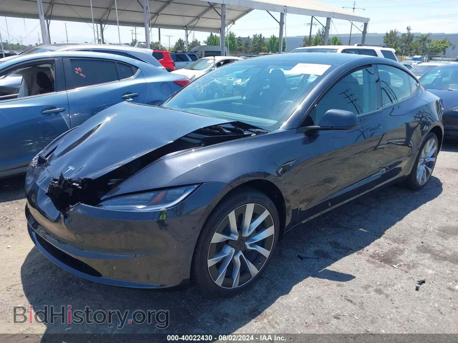 2024 TESLA MODEL 3 - VIN: 5YJ3E1EB9RF768752 - Photo 2