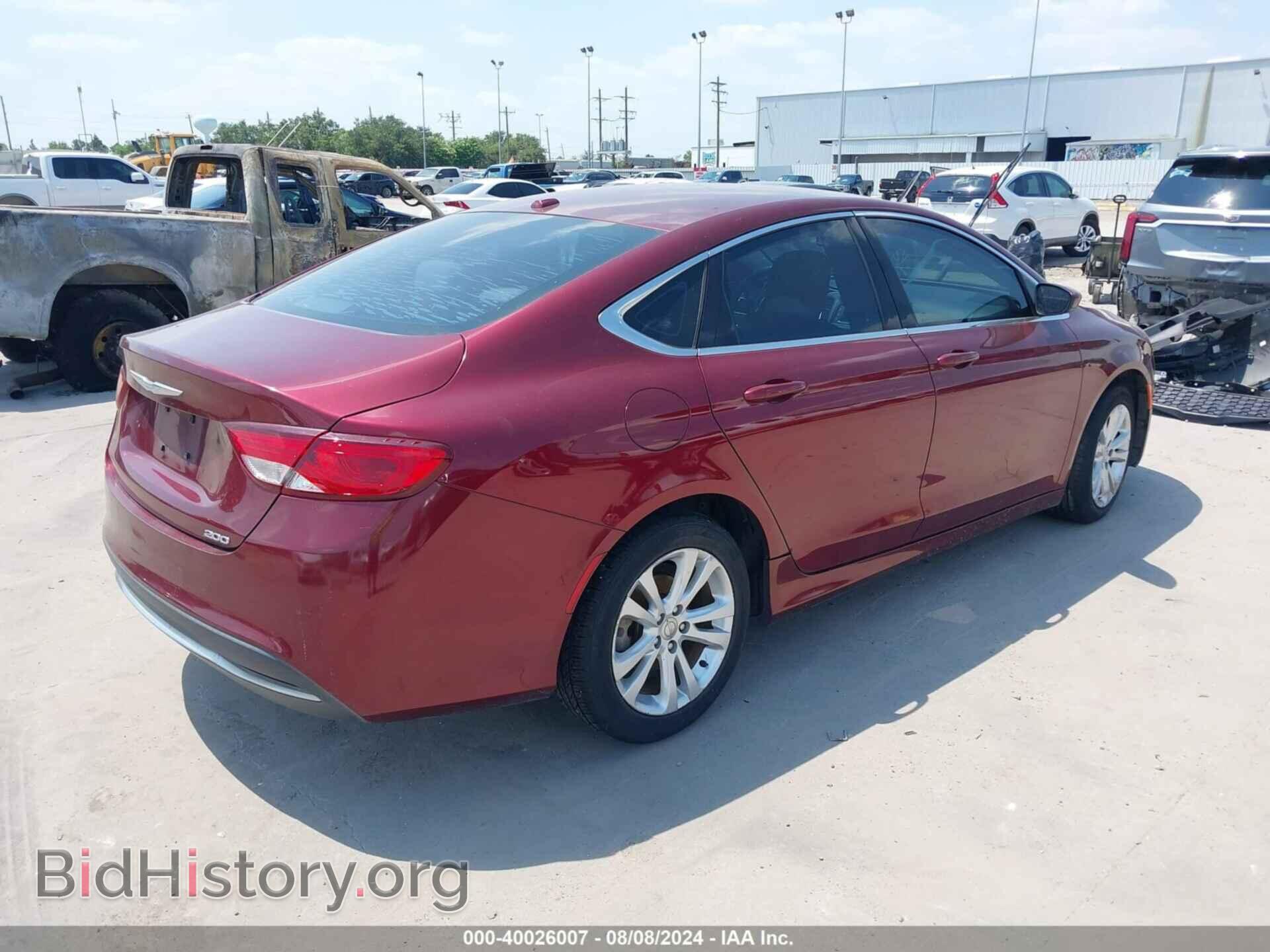 2015 CHRYSLER 200 - VIN: 1C3CCCAB2FN521422 - Фото 4
