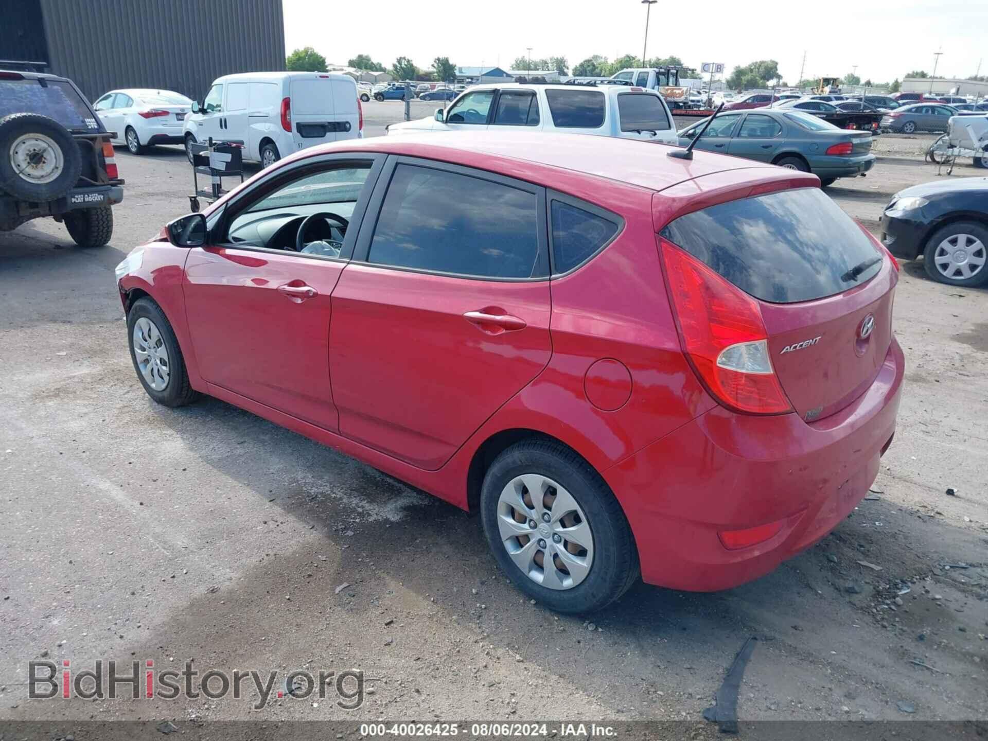 2016 HYUNDAI ACCENT - VIN: KMHCT5AE2GU237454 - Фото 3