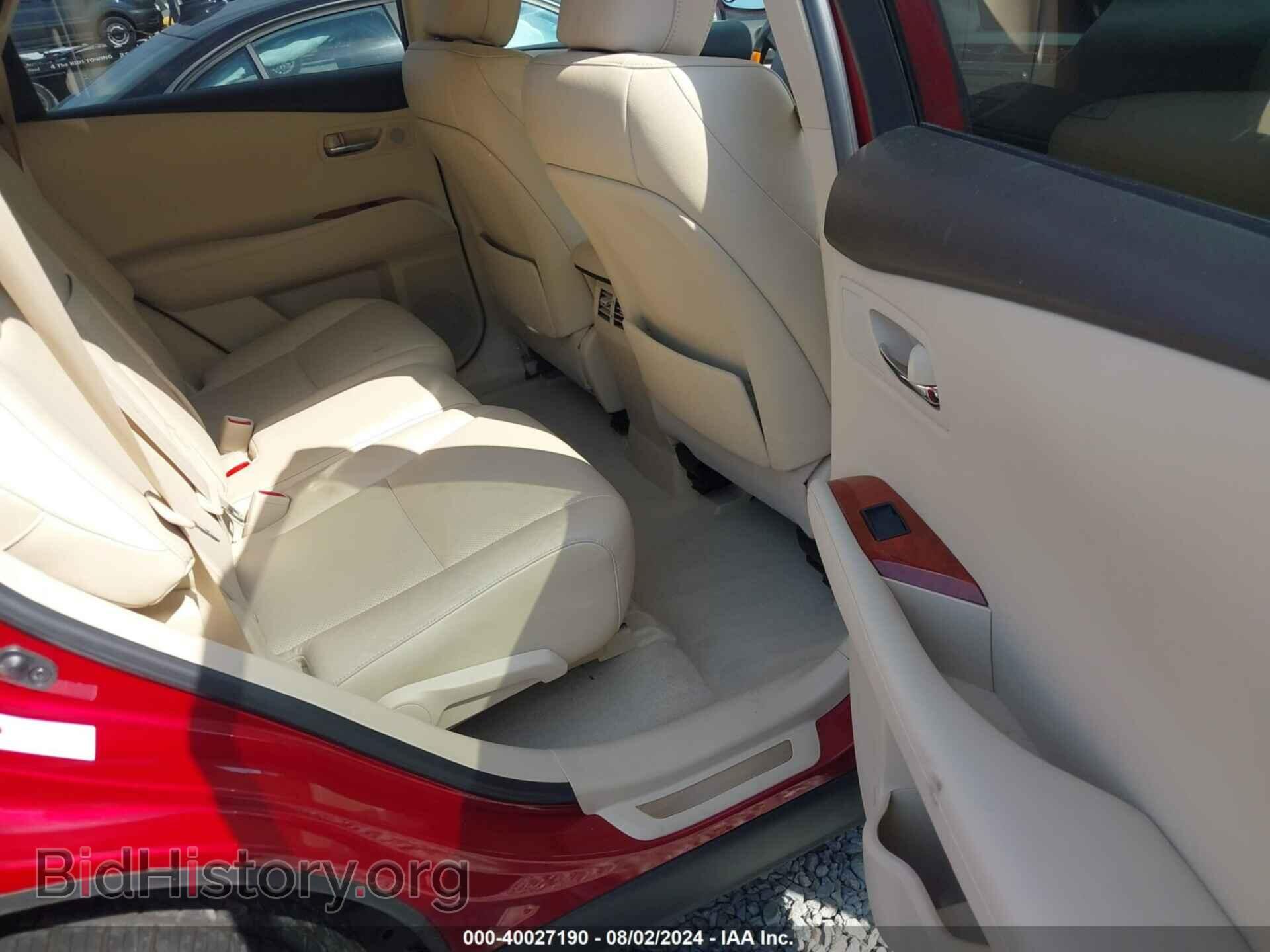 2010 LEXUS RX 350 - VIN: 2T2BK1BA4AC028112 - Фото 8