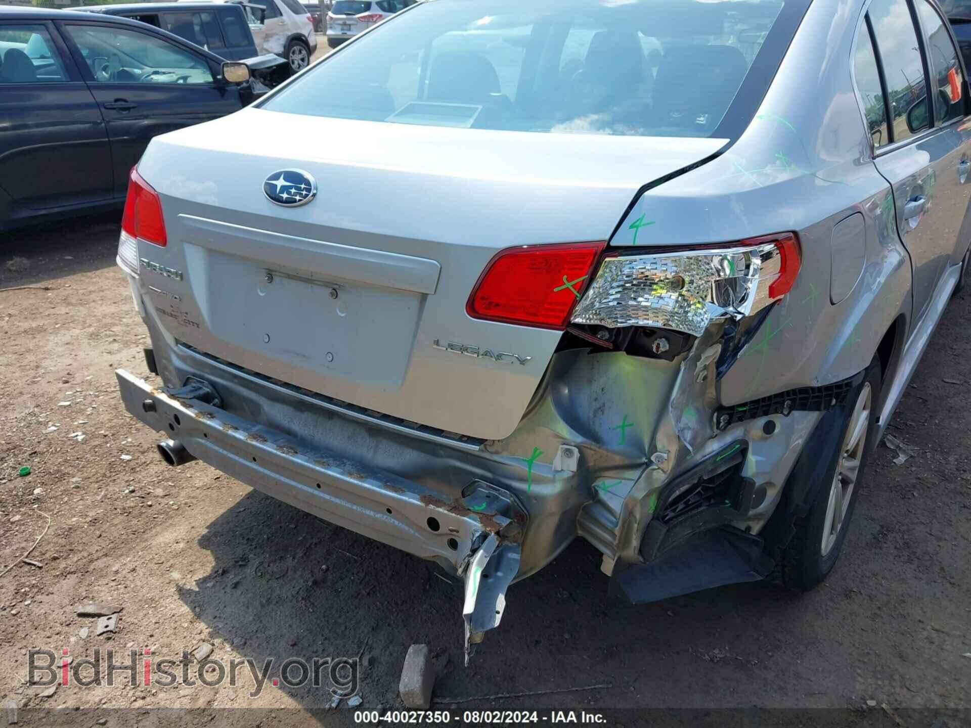 2012 SUBARU LEGACY - VIN: 4S3BMCB62C3013125 - Фото 6