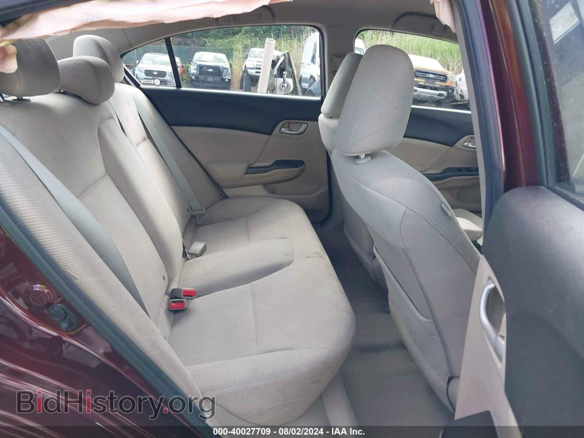 2012 HONDA CIVIC - VIN: 19XFB2F56CE342745 - Фото 8