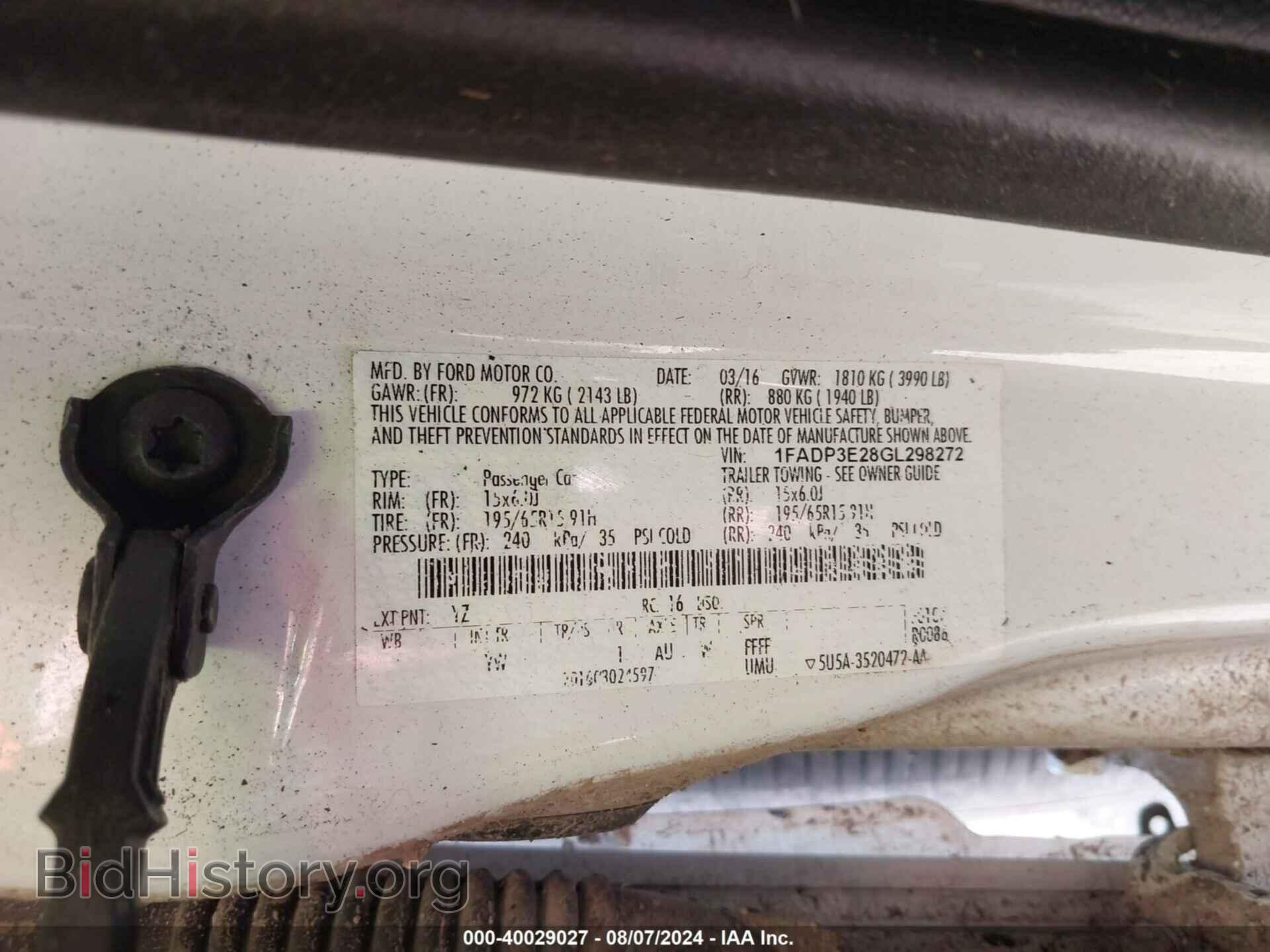 2016 FORD FOCUS - VIN: 1FADP3E28GL298272 - Photo 9